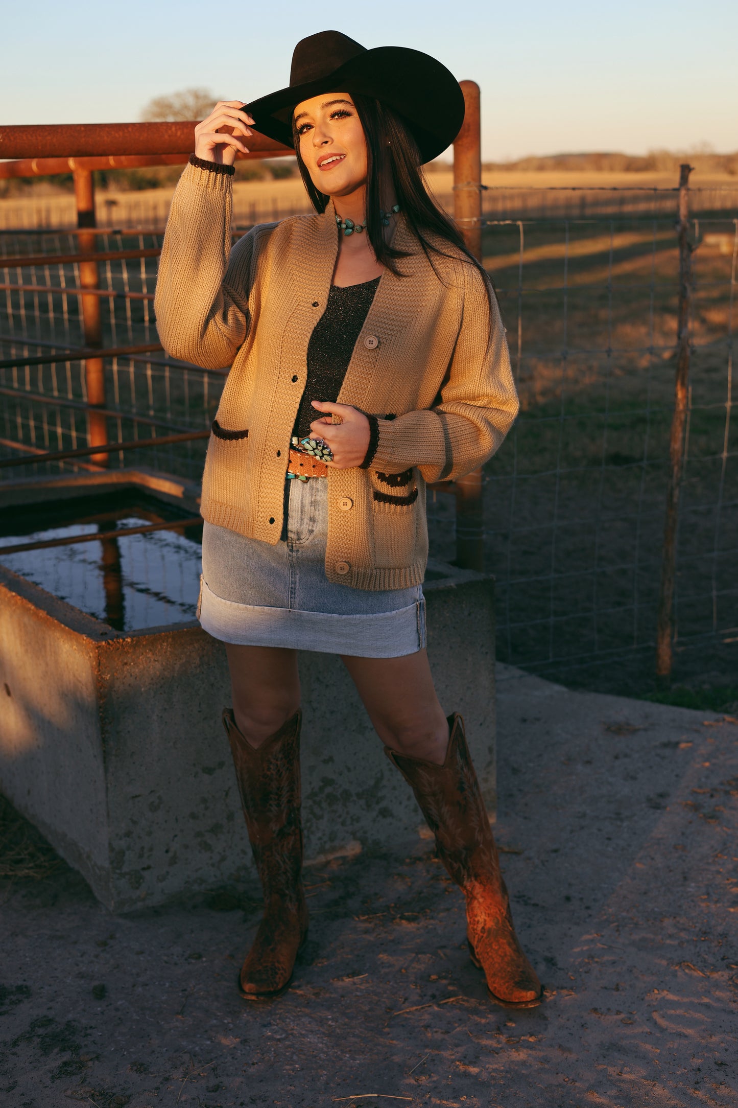 The Varsity Chunky Horse Cardigan