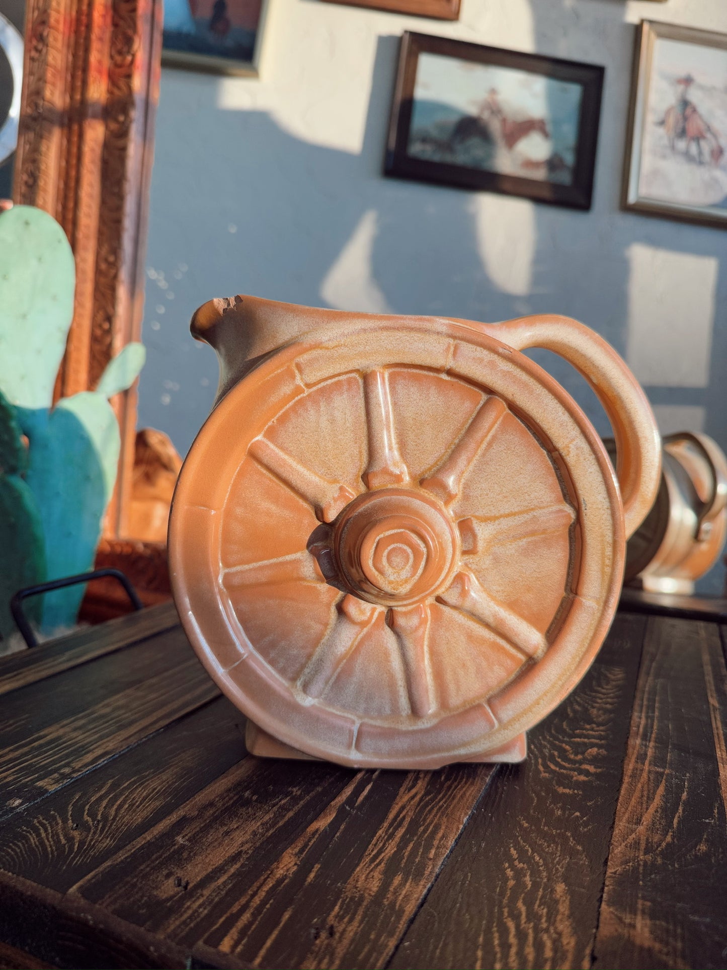 Wagon Wheel Pitcher
