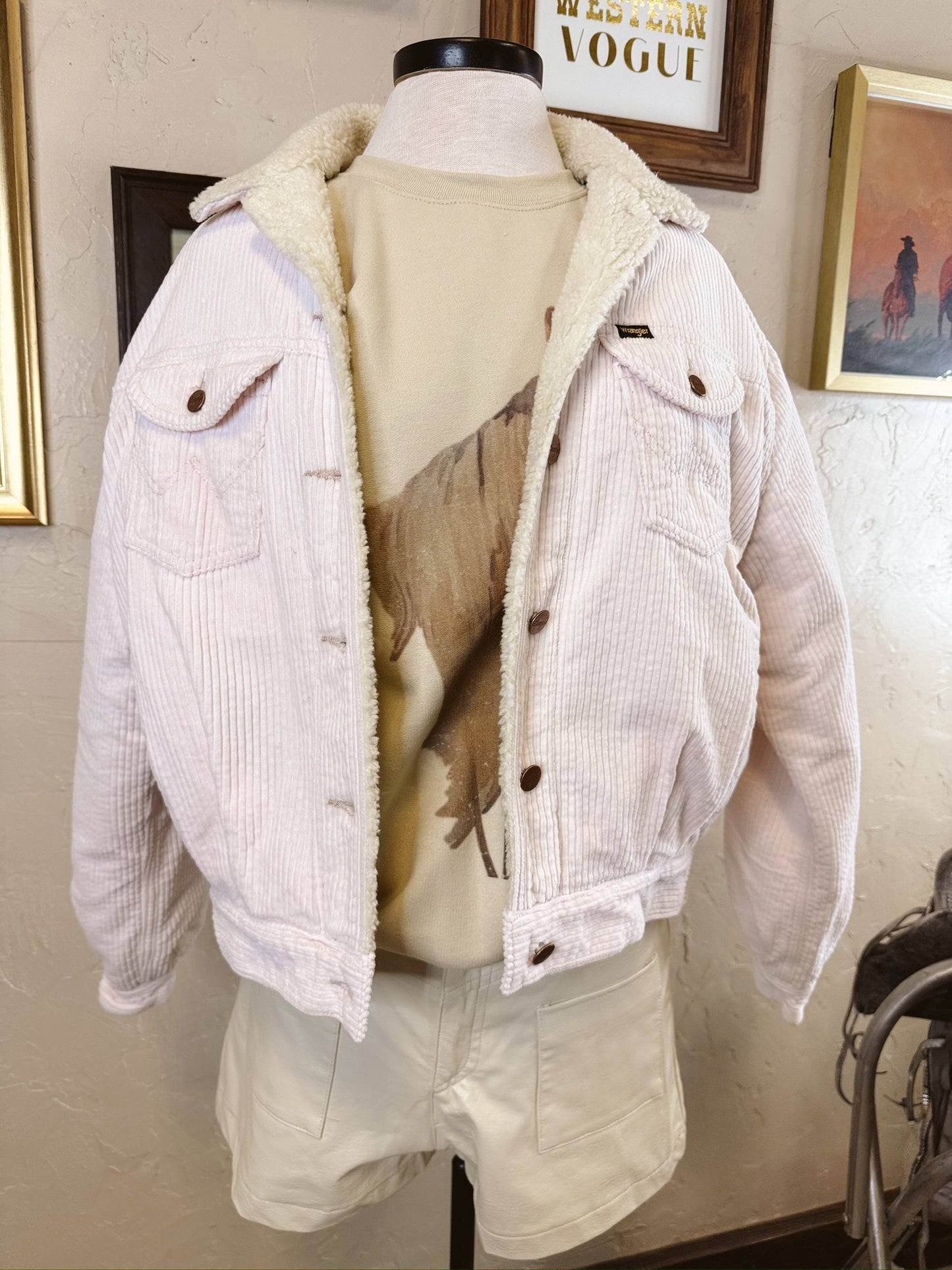 The Light Pink Wrangler Sherpa