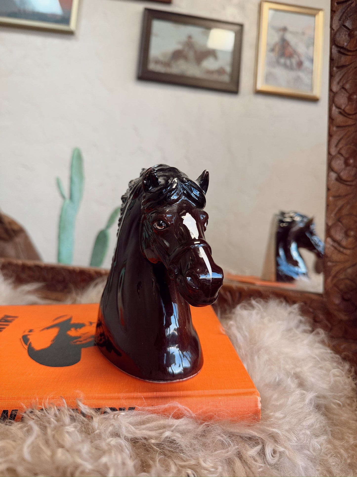 Bay Horse Statue