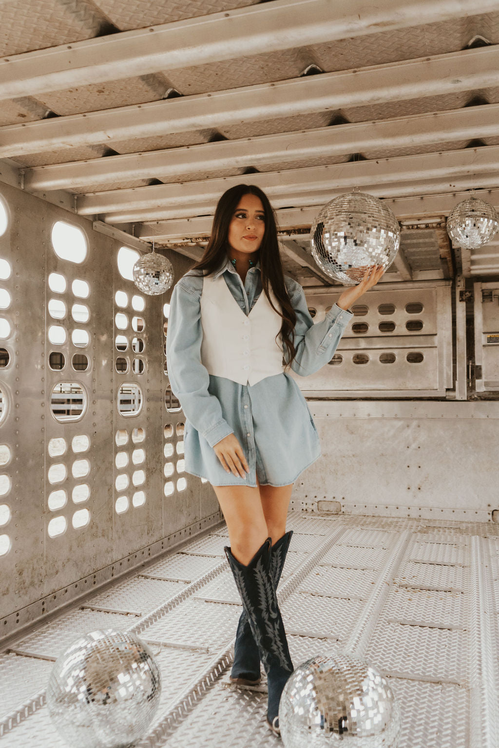 The Wrangler Oversized Light Vintage Indigo Denim Shirt