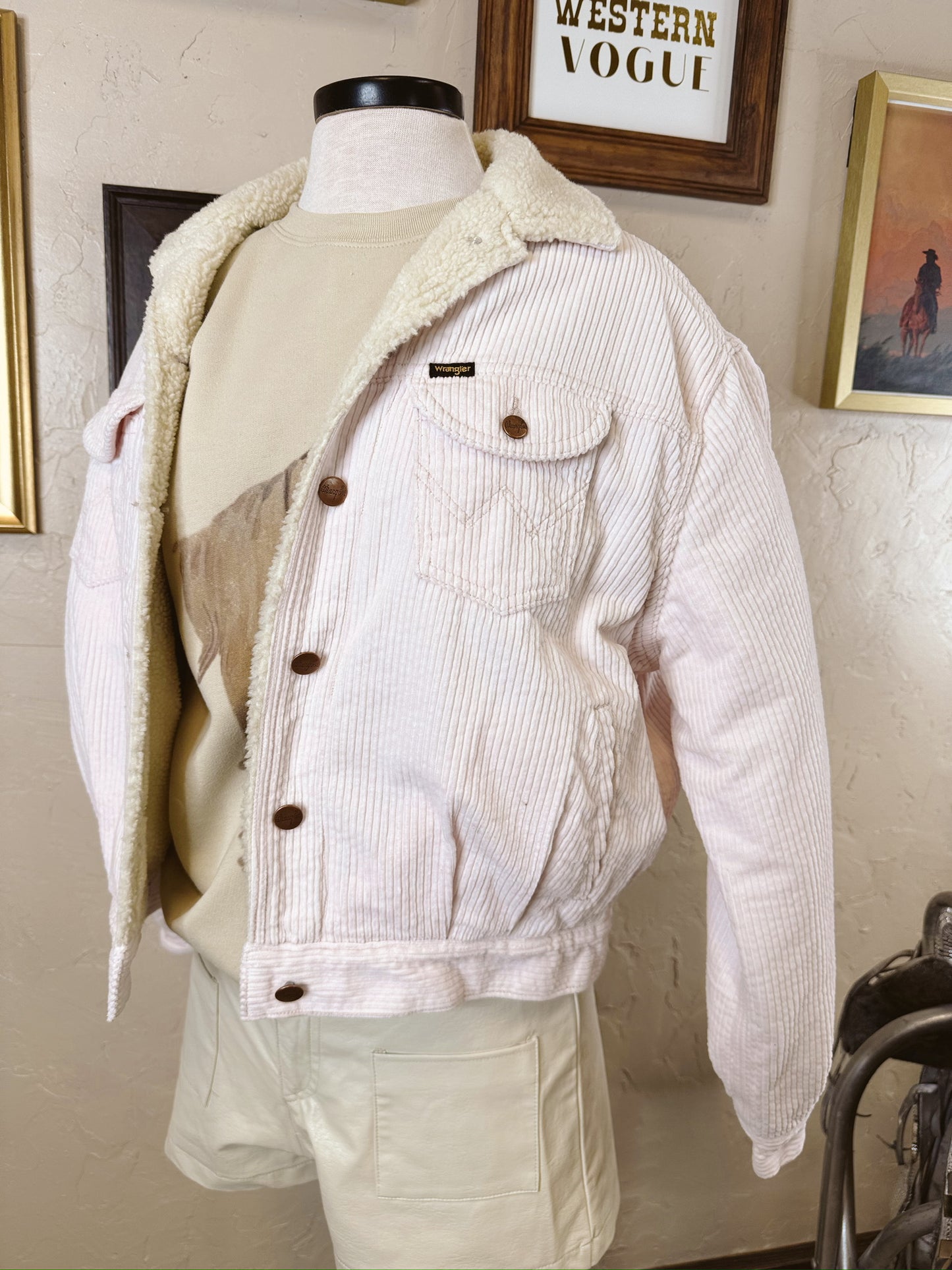 The Light Pink Wrangler Sherpa