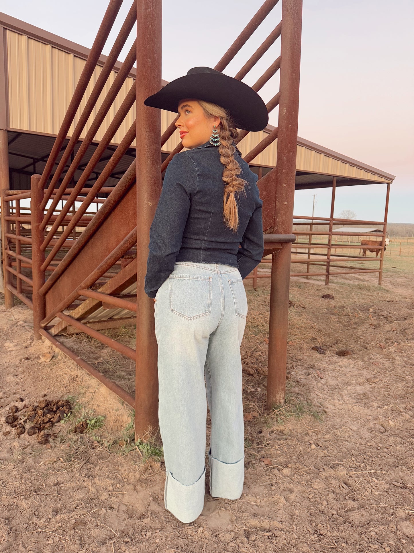 The Douglas Denim Top LARGE