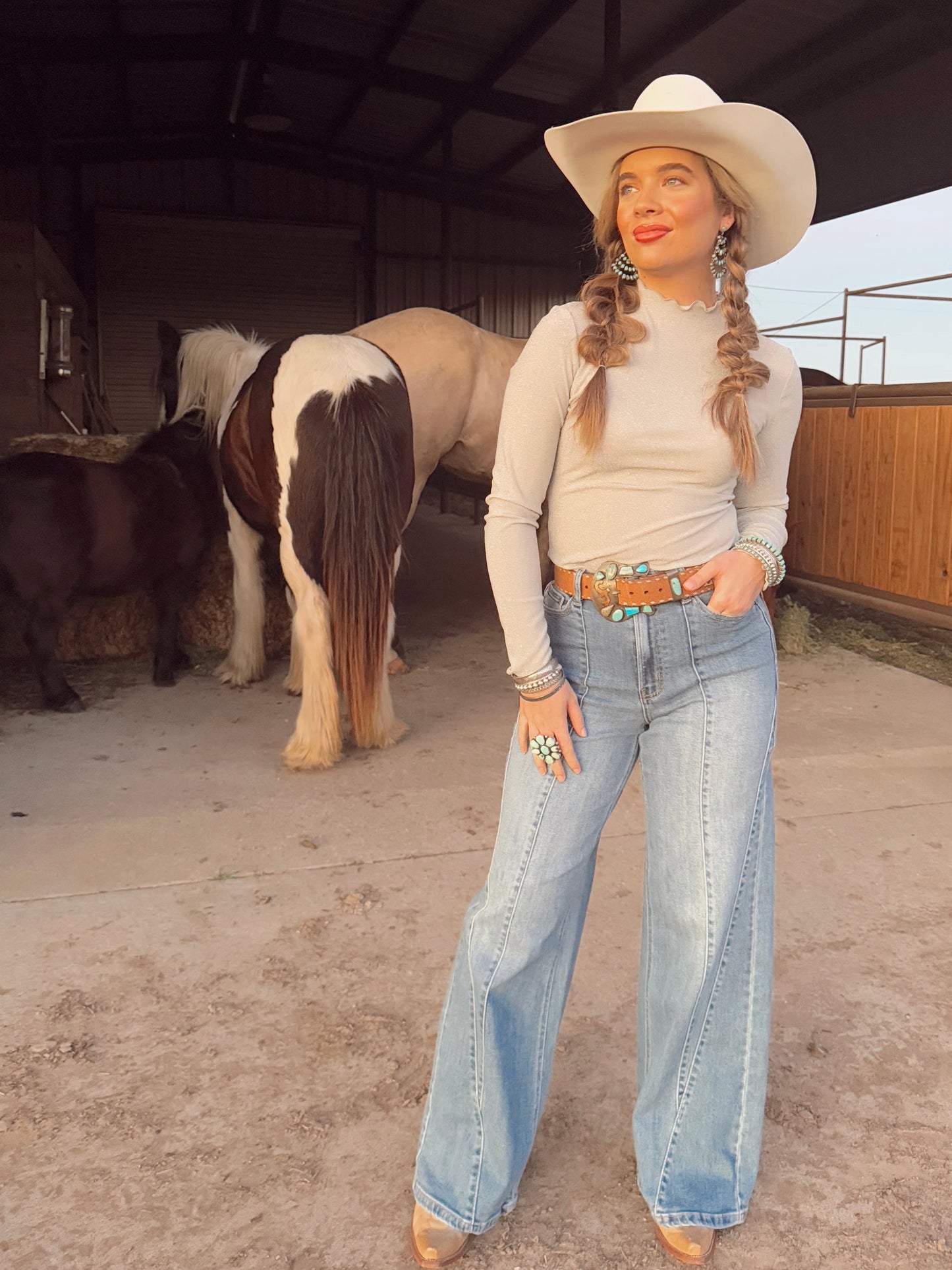 The Holli Top in Silver