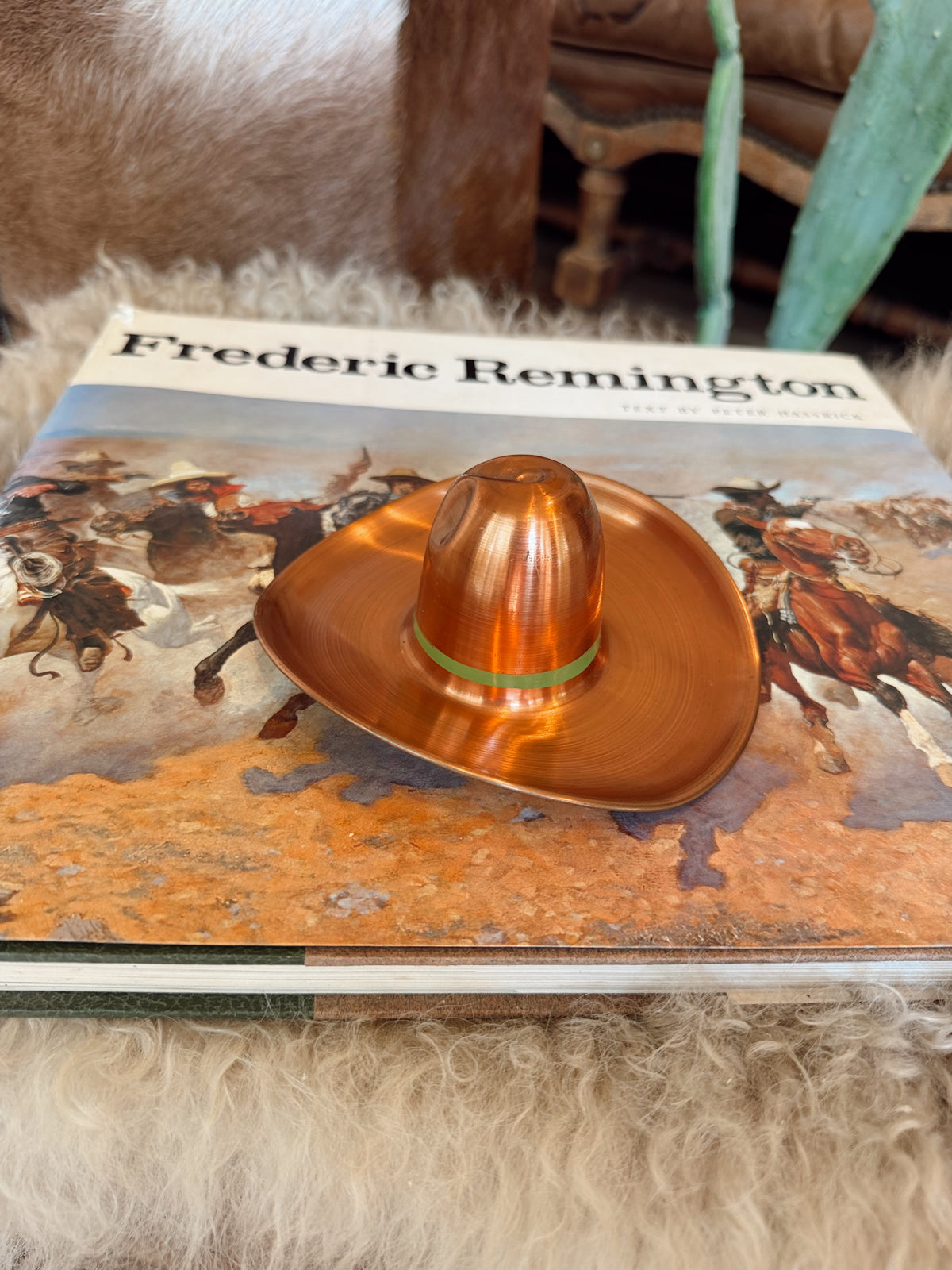 VINTAGE COPPER COWBOY HAT