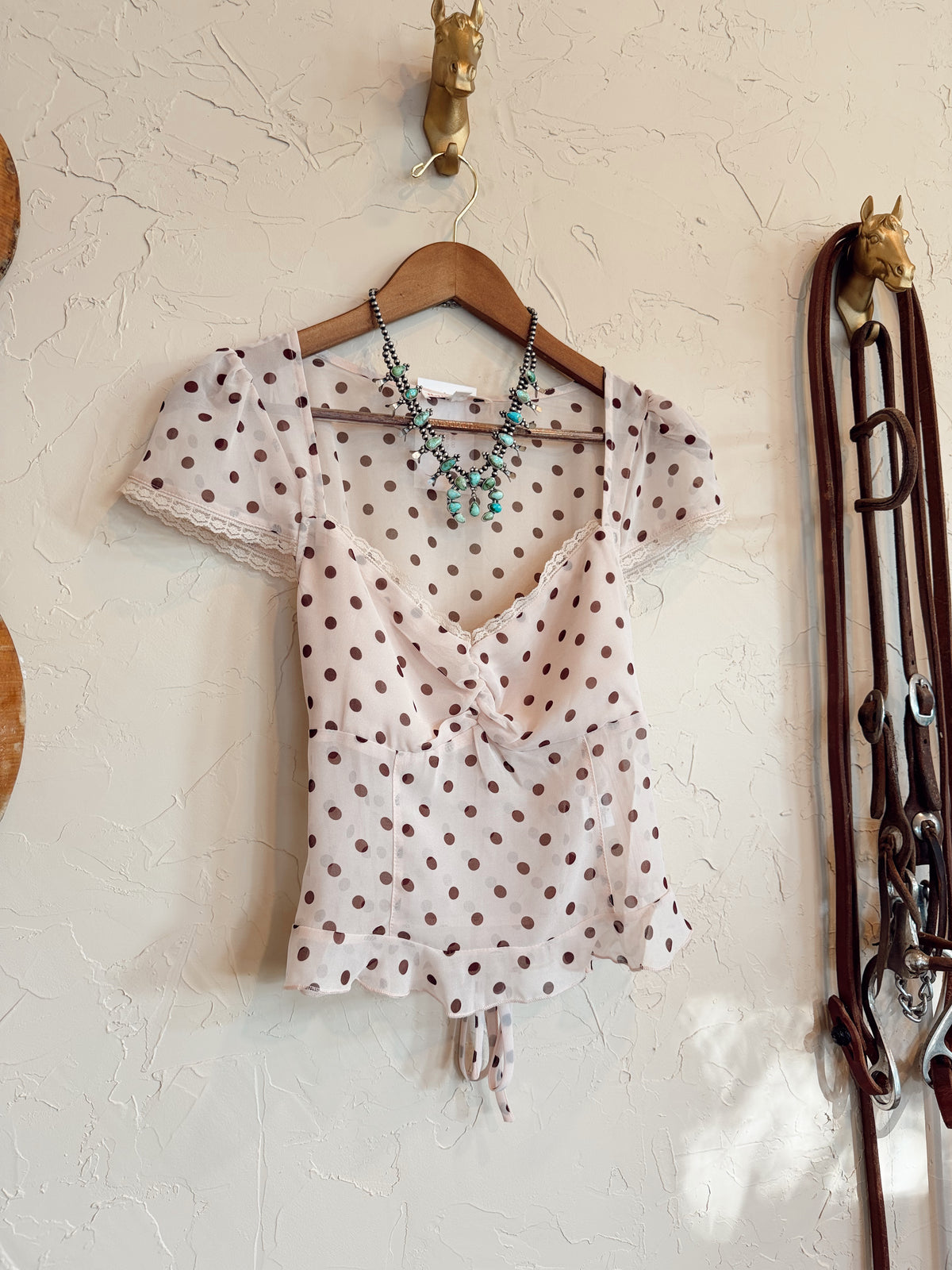 The Pharr Polka Dot Top