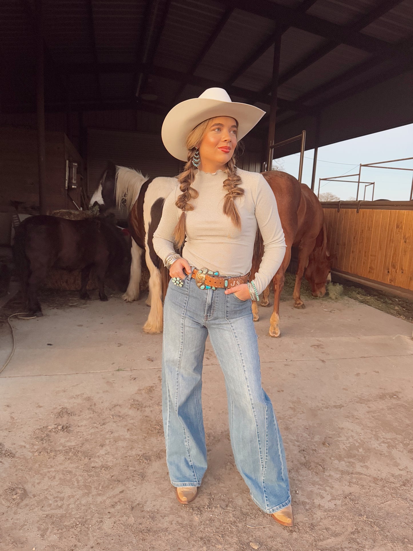 The Holli Top in Silver