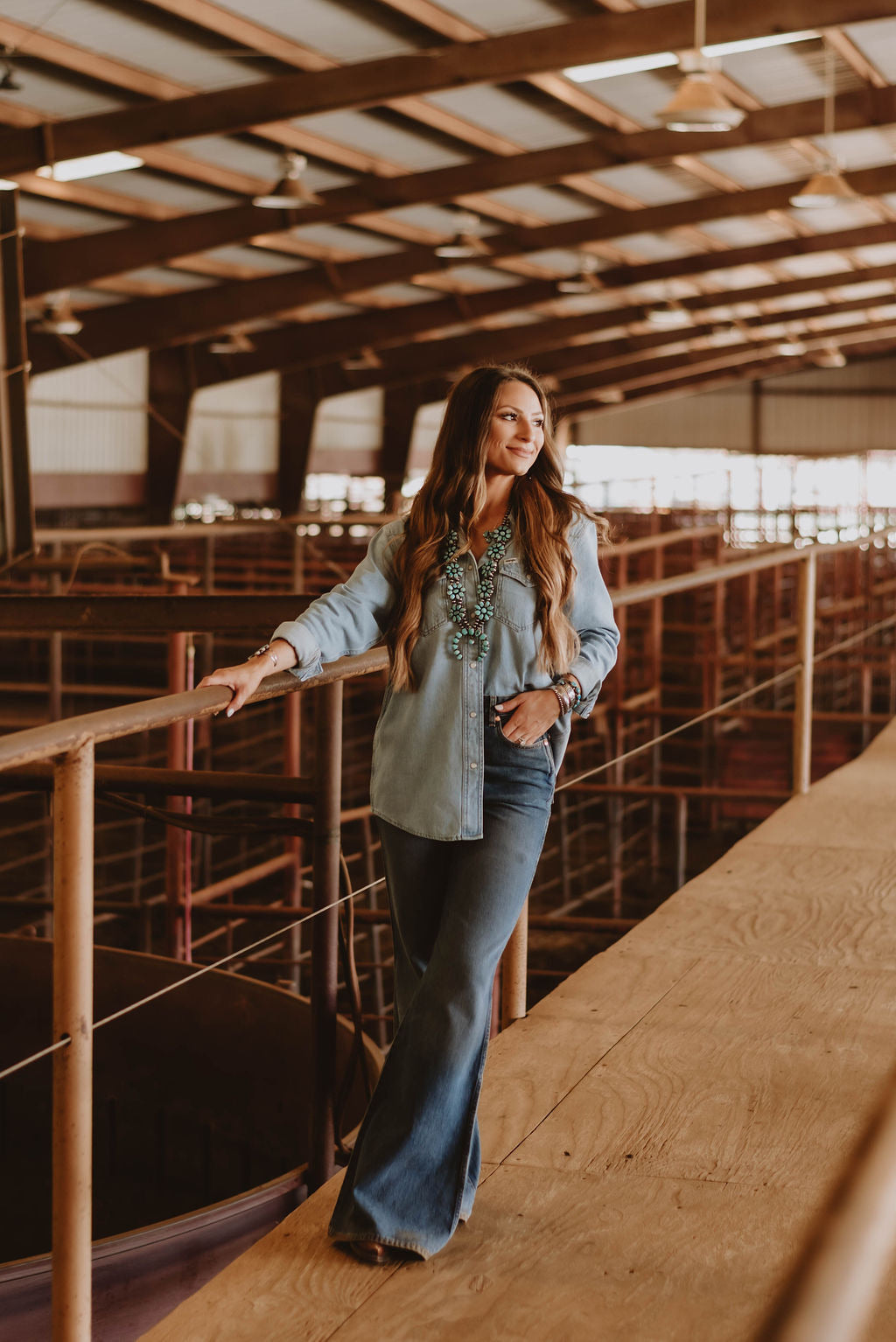 The Wrangler Heritage Blue Grammar Denim Shirt