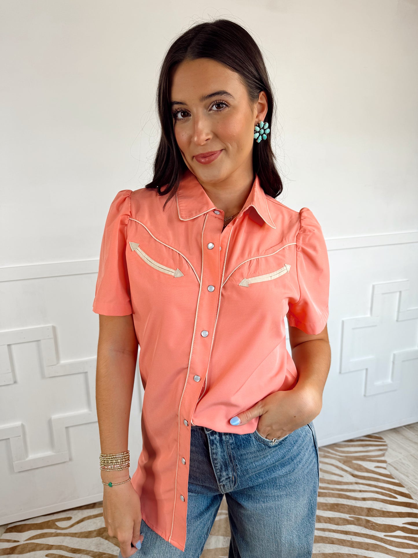 The Peach Arrow Top