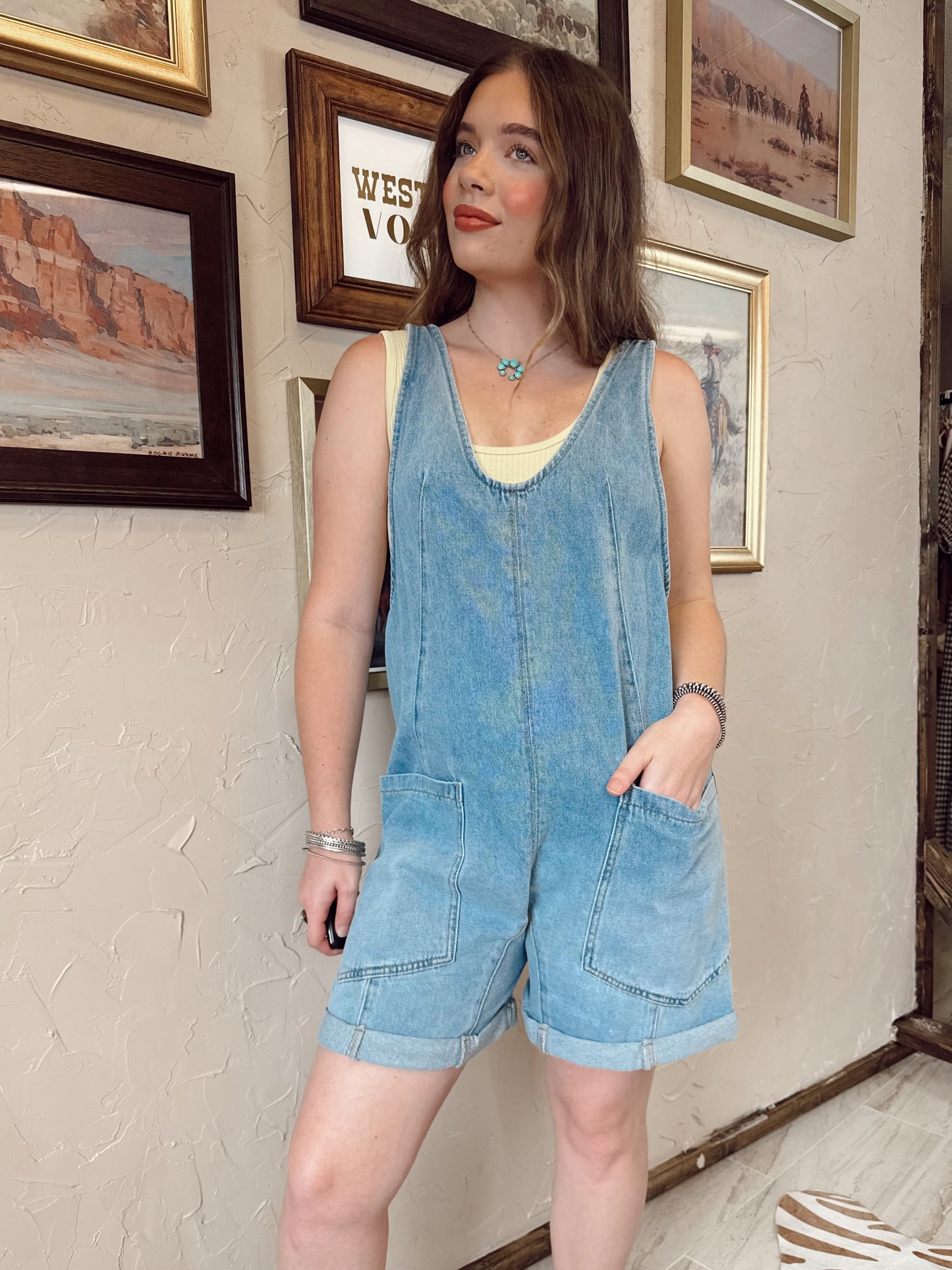 The Danvers Denim Romper