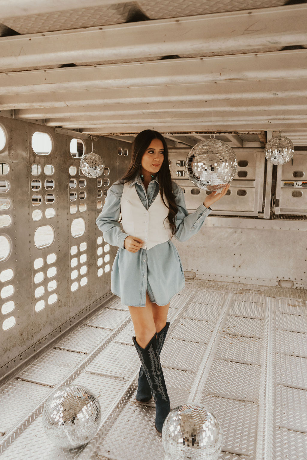The Wrangler Oversized Light Vintage Indigo Denim Shirt
