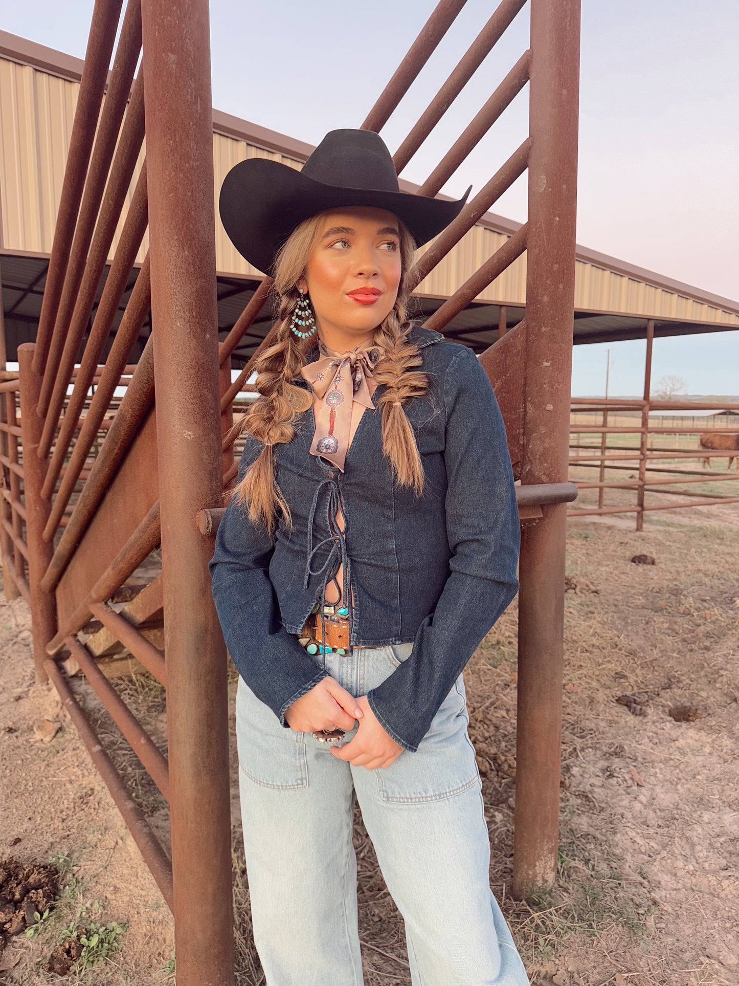 The Douglas Denim Top LARGE