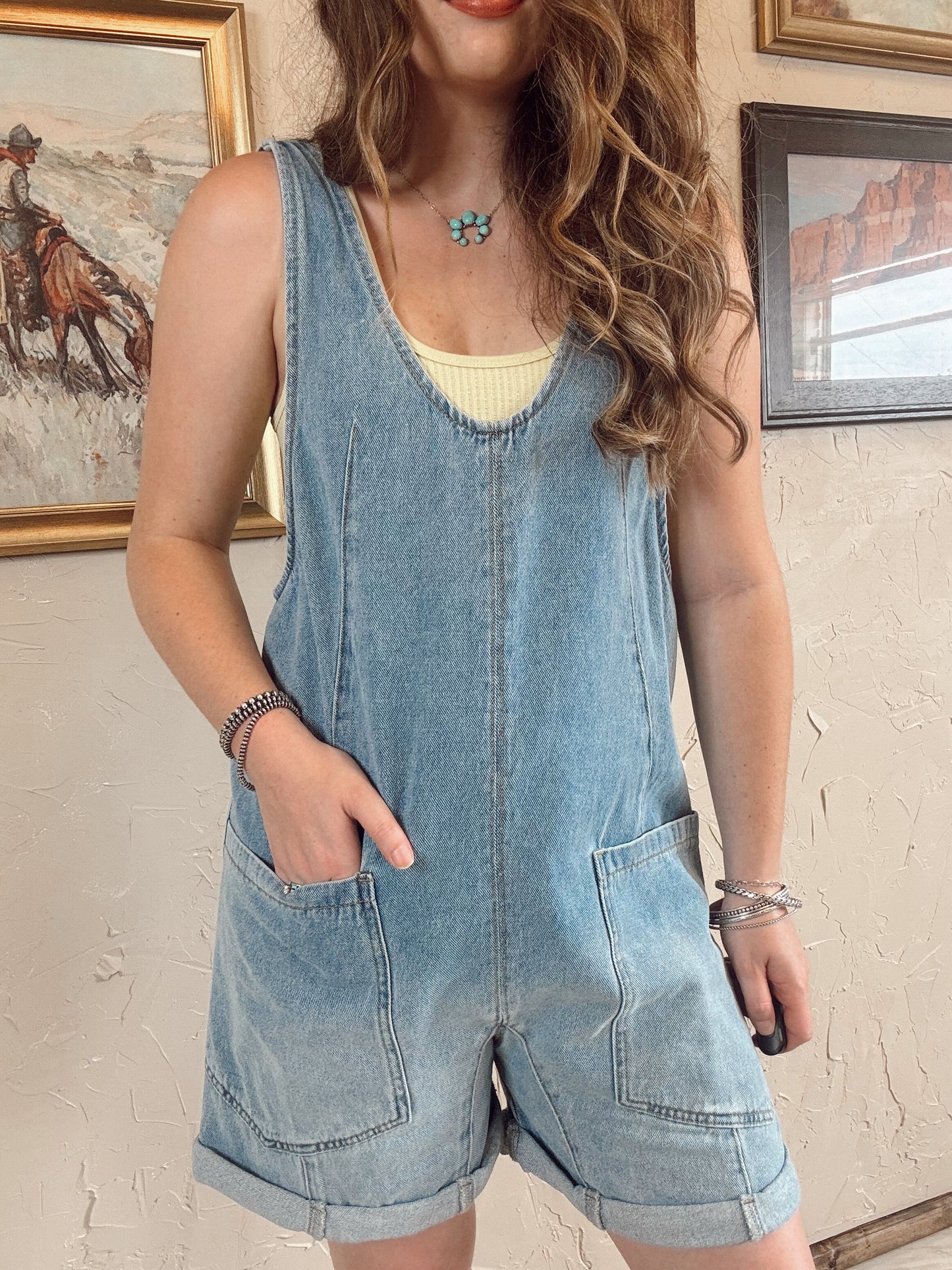 The Danvers Denim Romper
