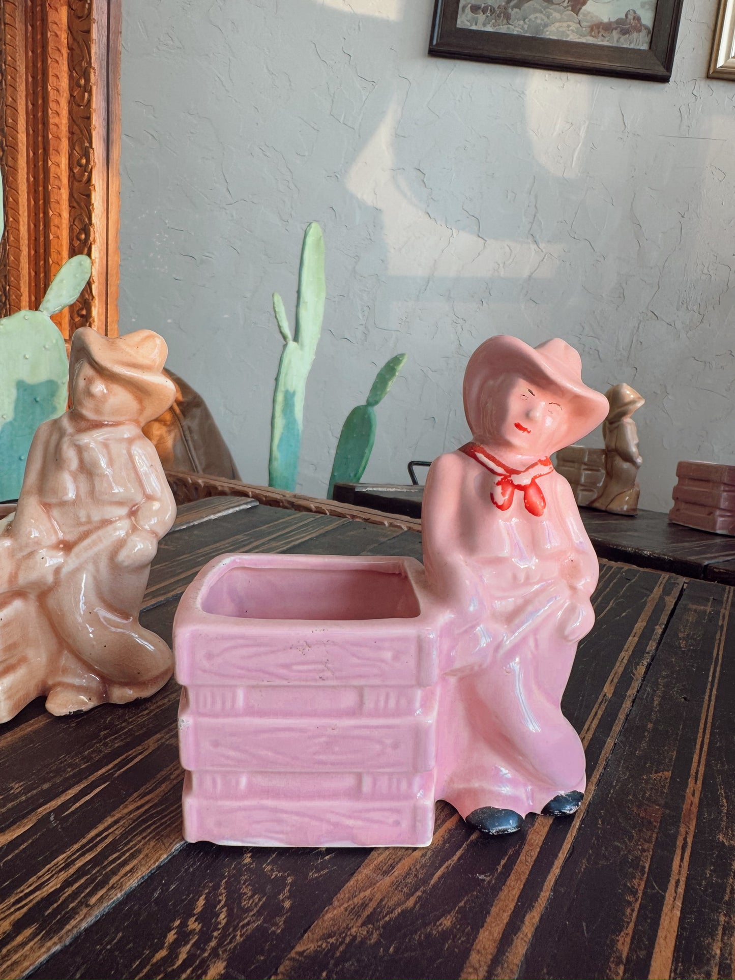 Pink Cowboy Mccoy Statue