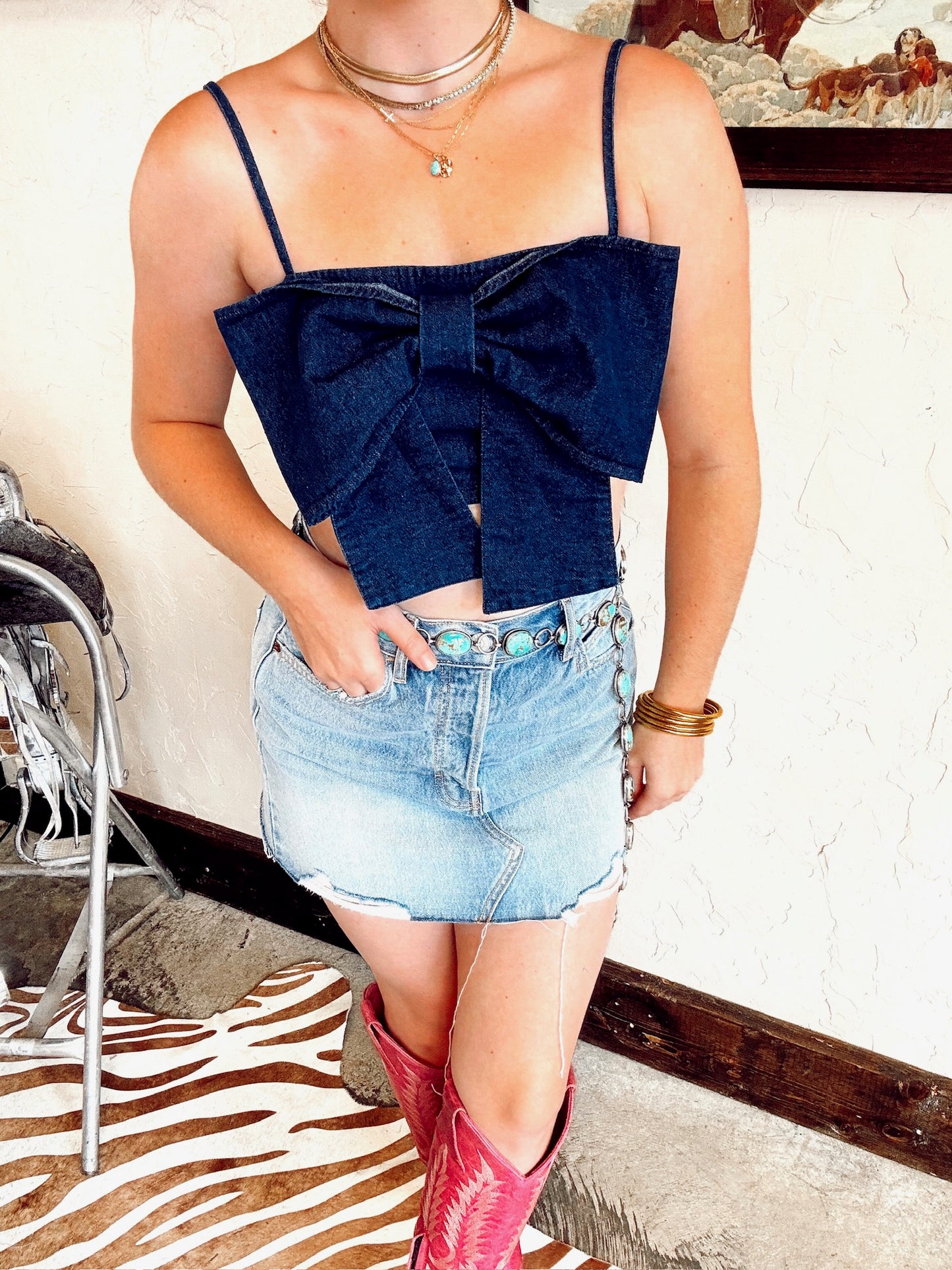 Bowen Denim Top