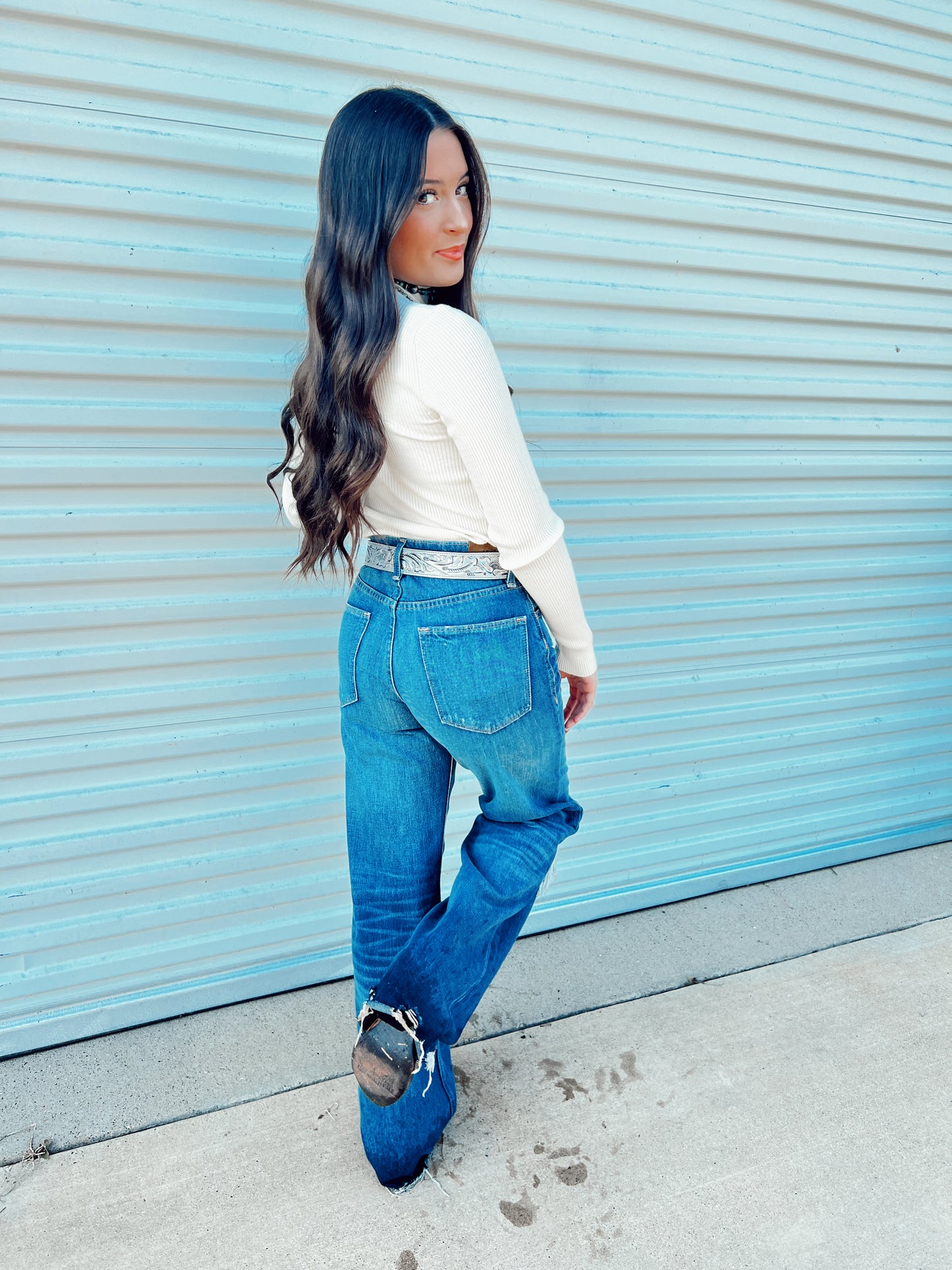 The Roby Top in Cream