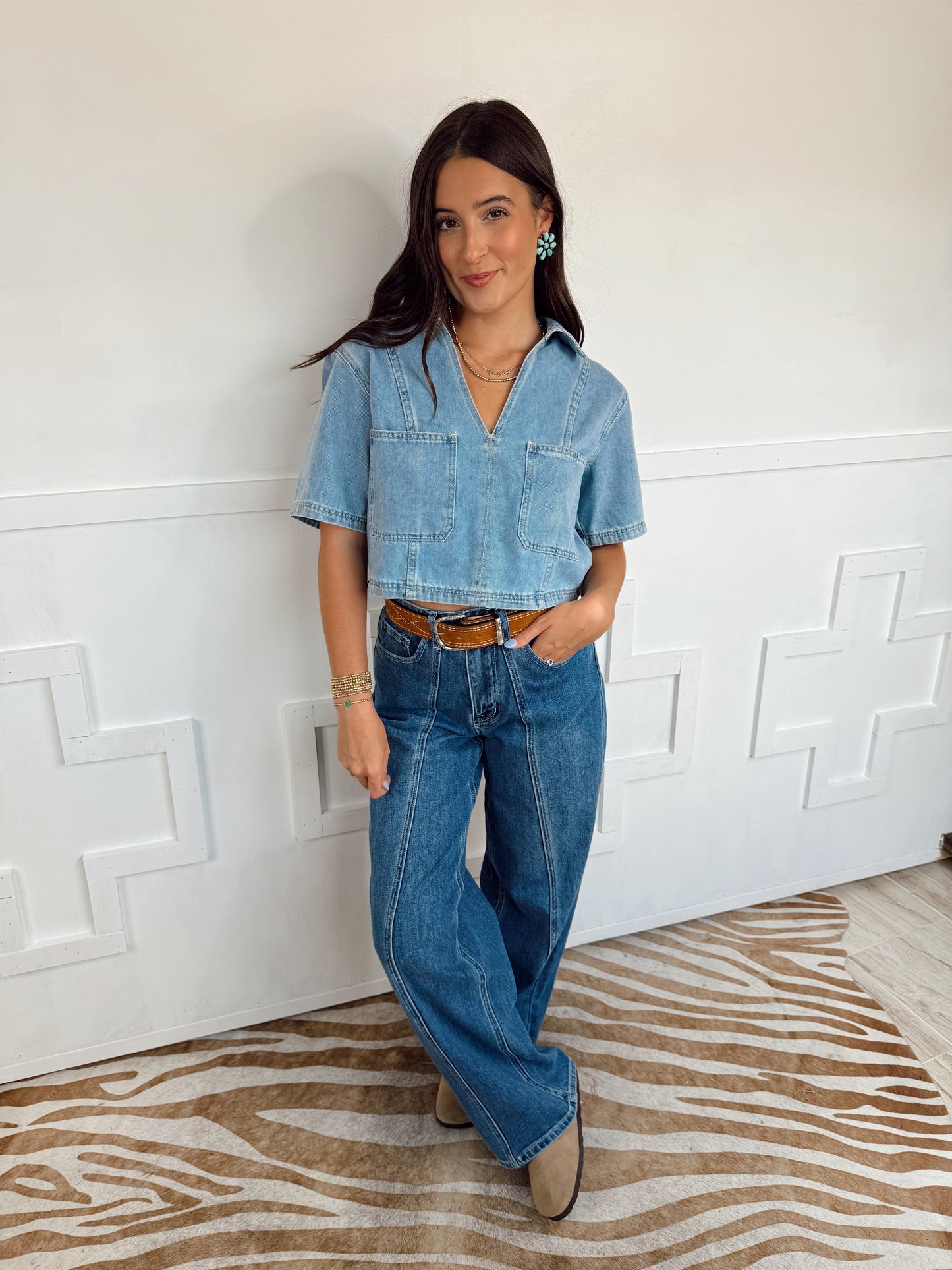 The Dean Denim Top