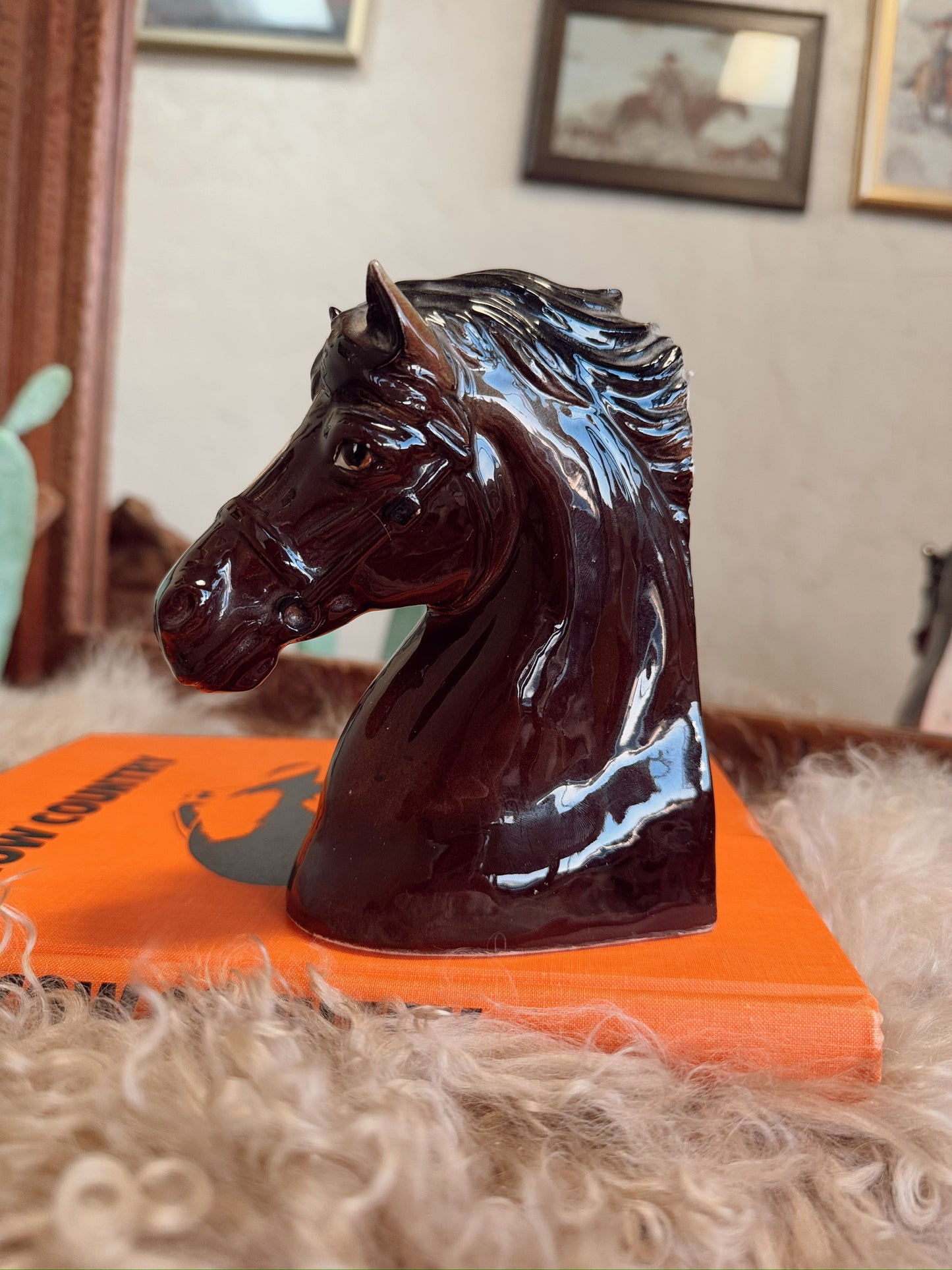 Bay Horse Statue