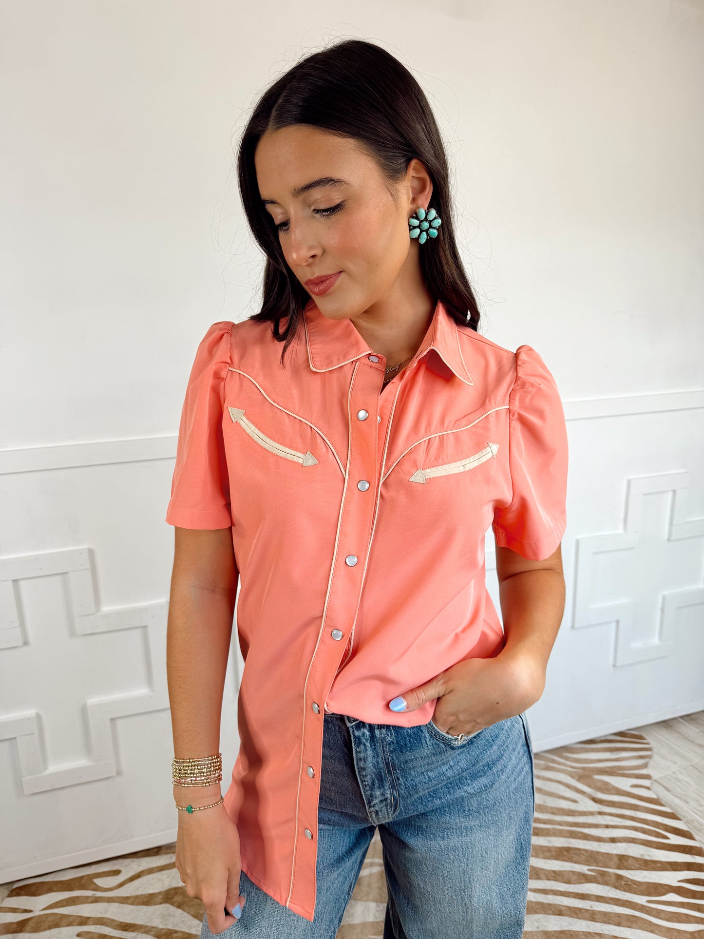 The Peach Arrow Top
