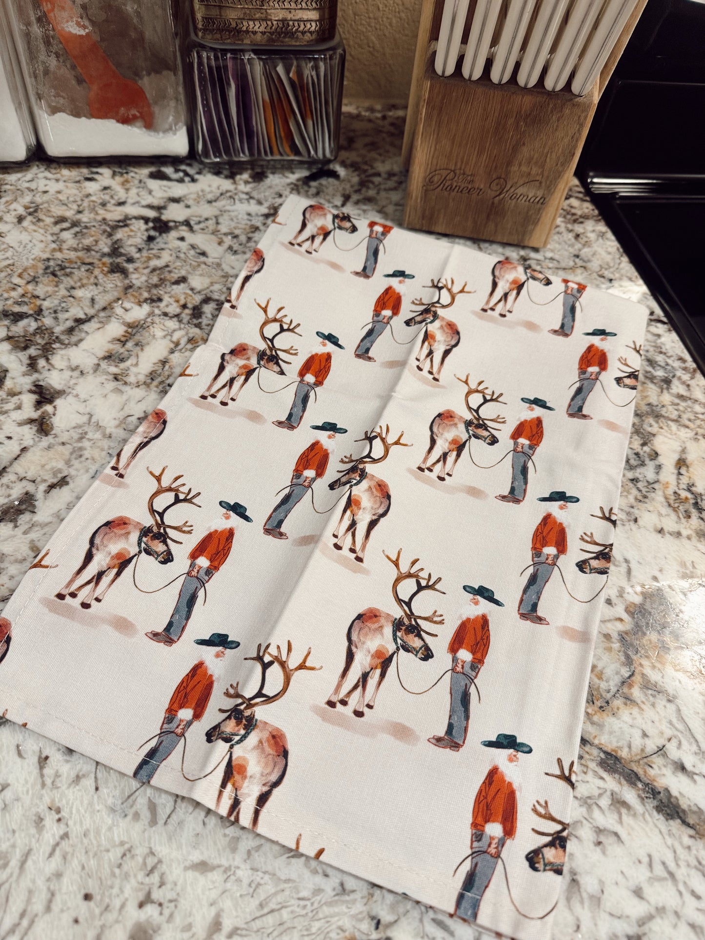 The Santa's Ranch Christmas Kitchen Towel