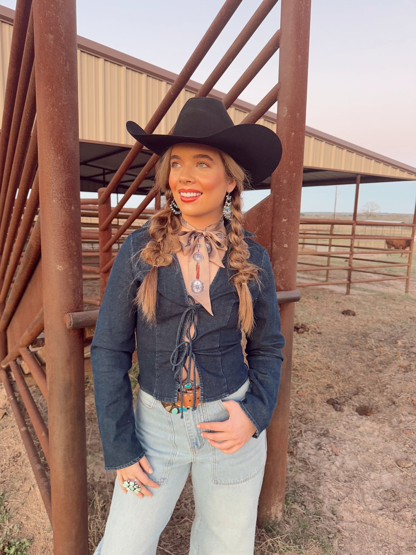 The Douglas Denim Top LARGE