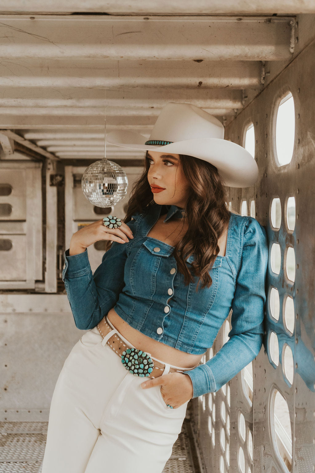 The Davie Denim Top