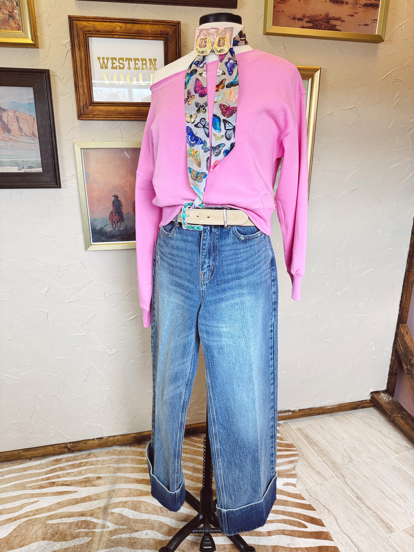 The Oden Top in Pink