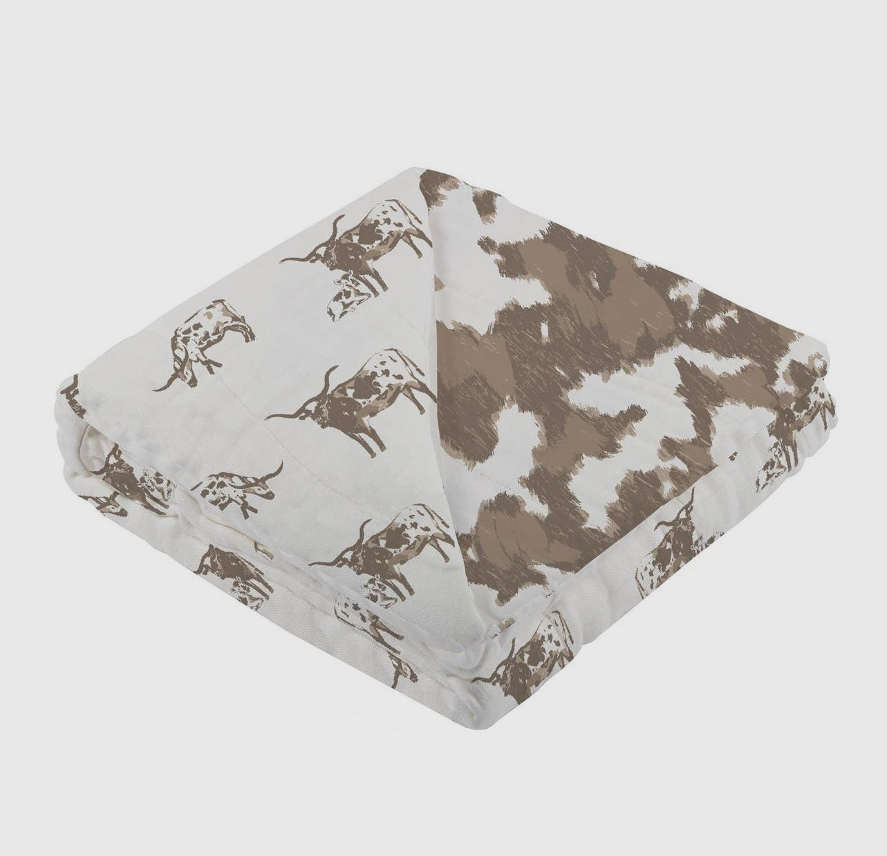 The Texas Longhorn & Yellowstone Cowhide Blanket