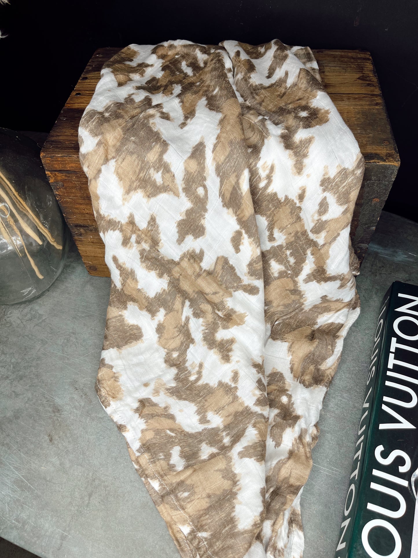 The Yellowstone Cowhide Swaddle