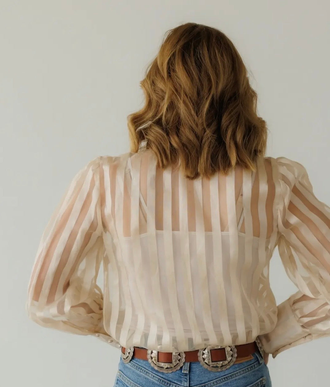 The Cream Stripe Top