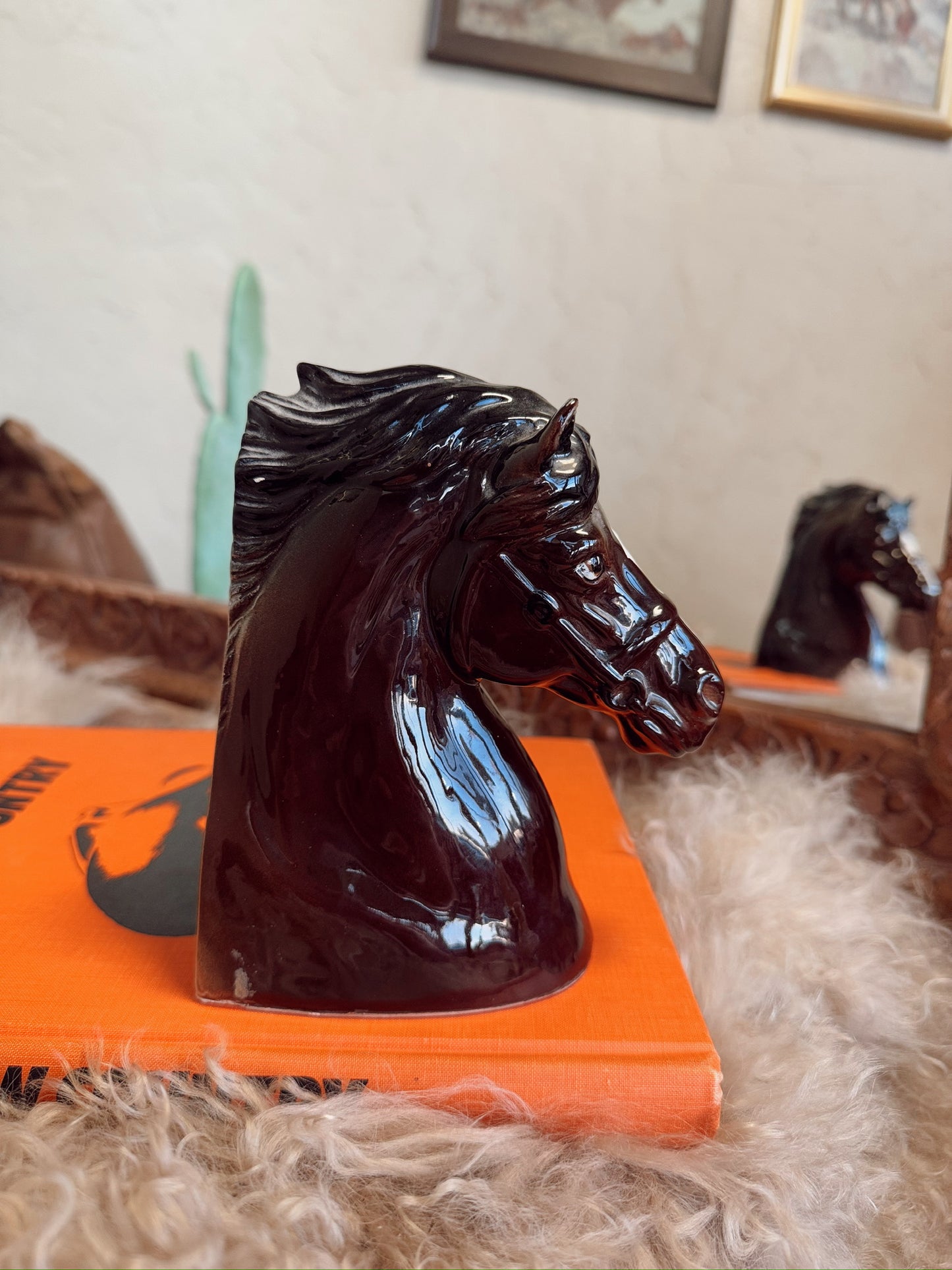 Bay Horse Statue