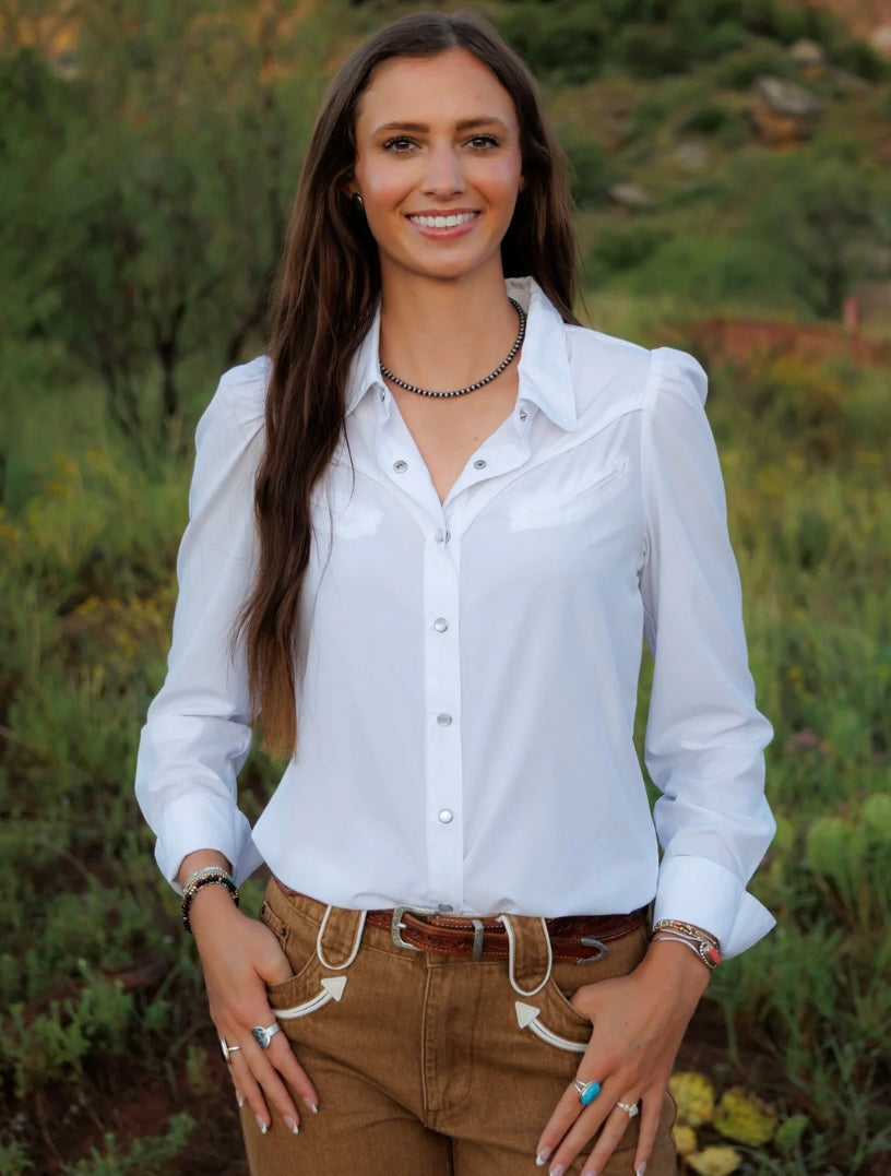 The White Performance Top