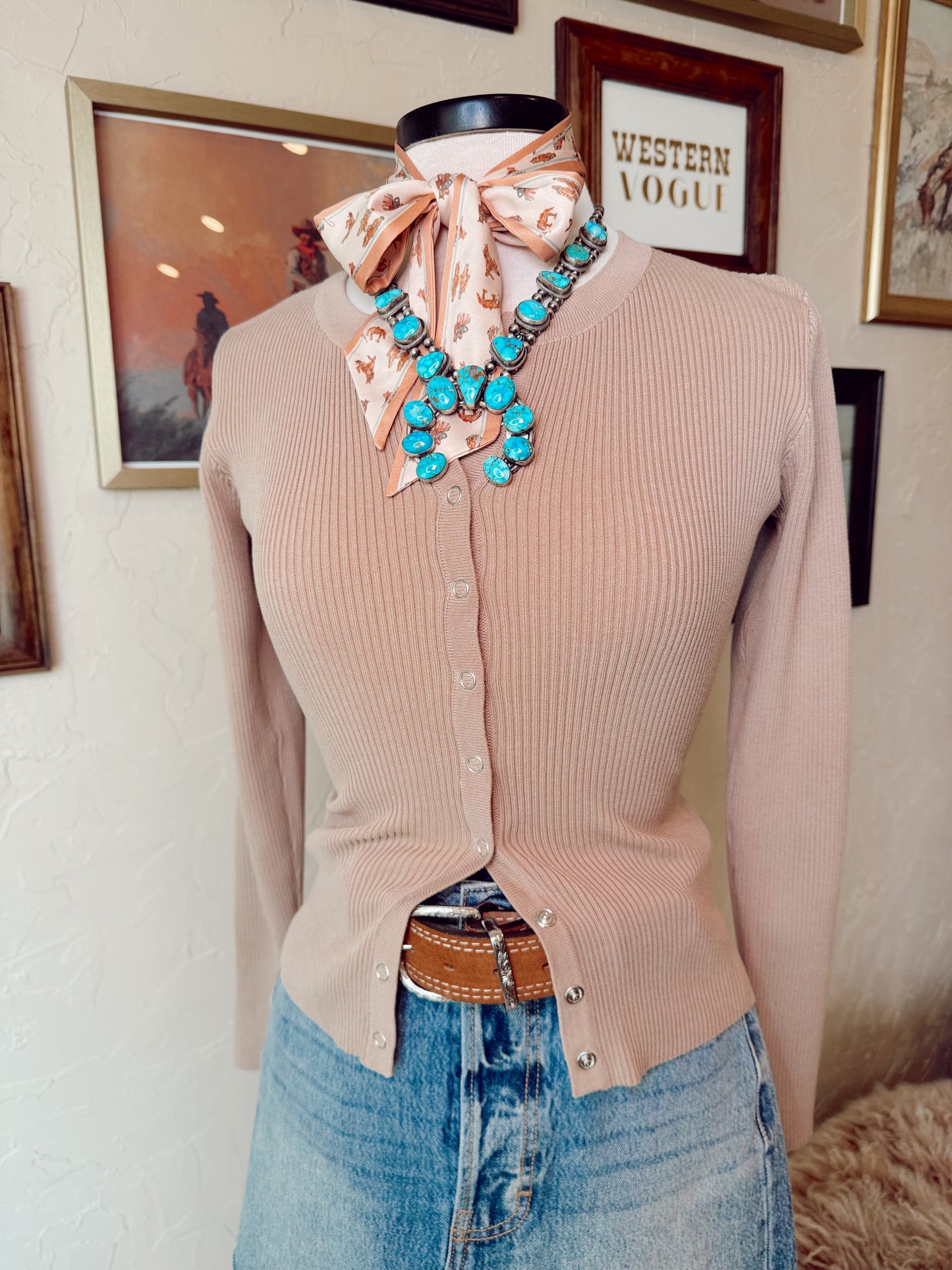 The Chelsea Cardigan in Khaki