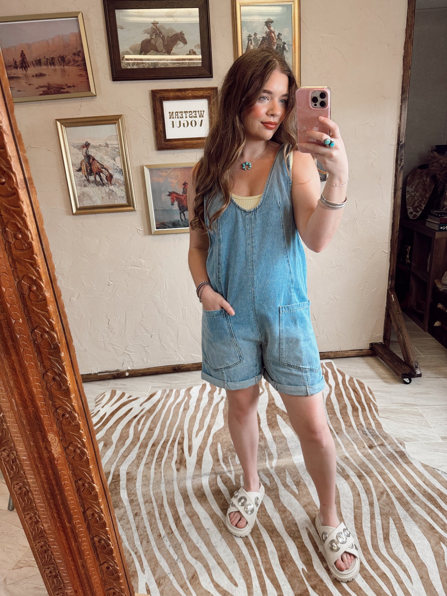 The Danvers Denim Romper