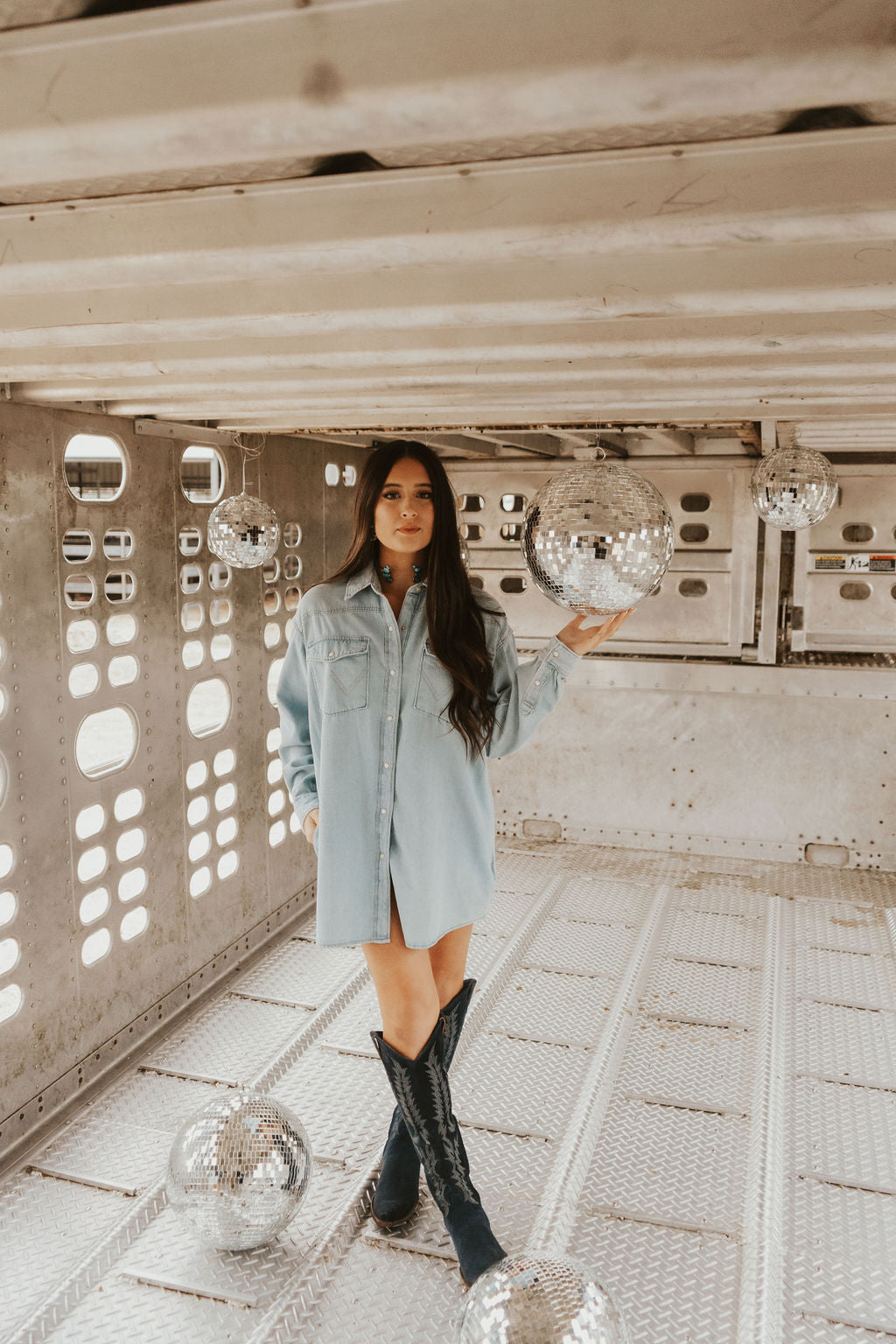 The Wrangler Oversized Light Vintage Indigo Denim Shirt