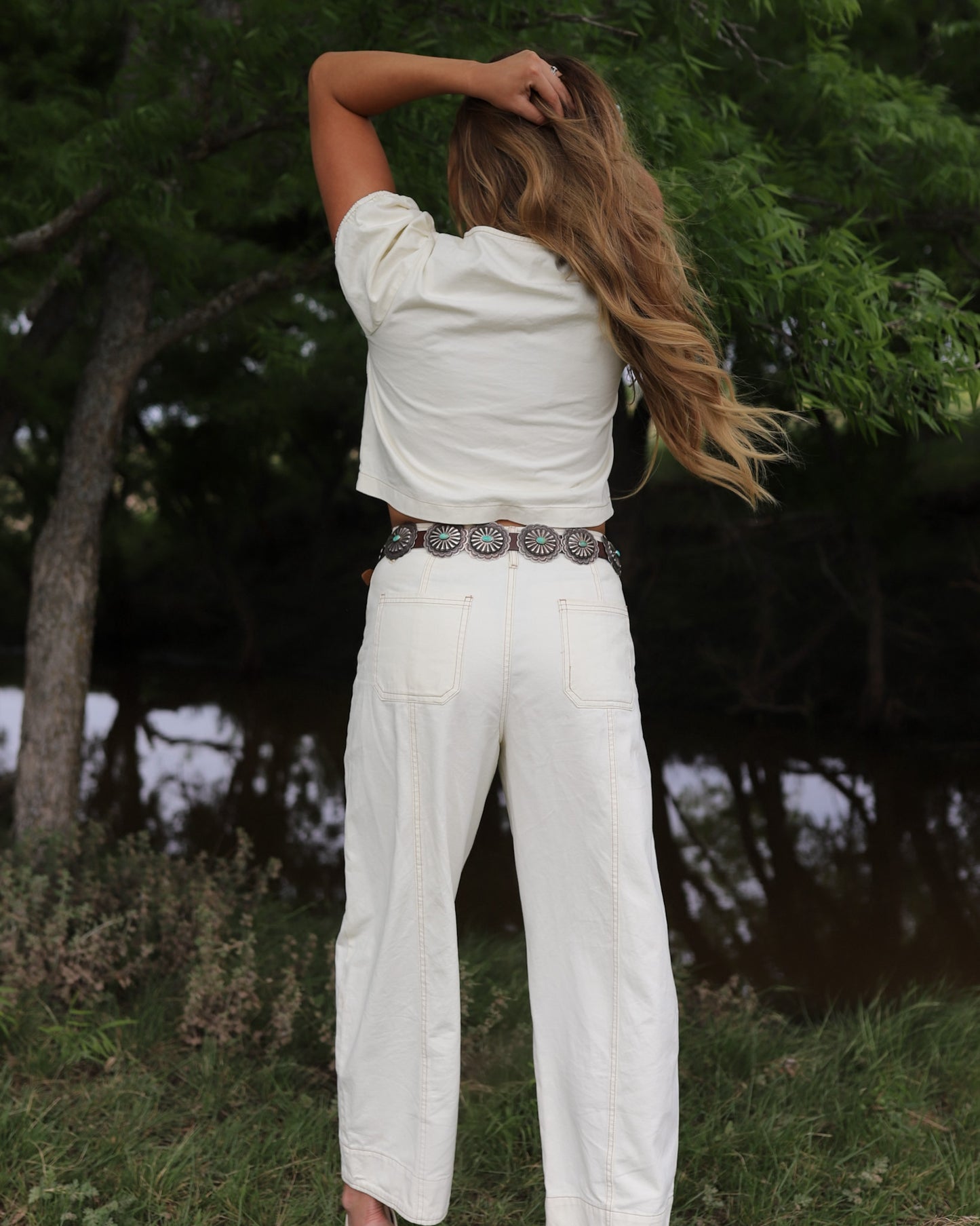 The Georgia Denim Pant Set