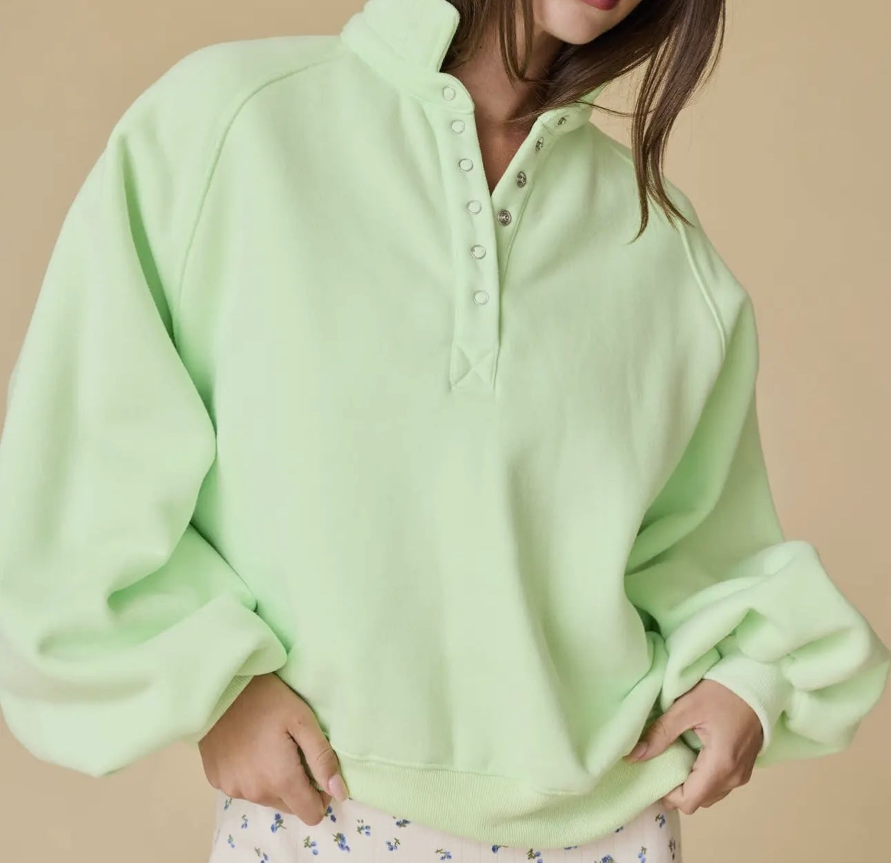 The Piper Top in Apple Green