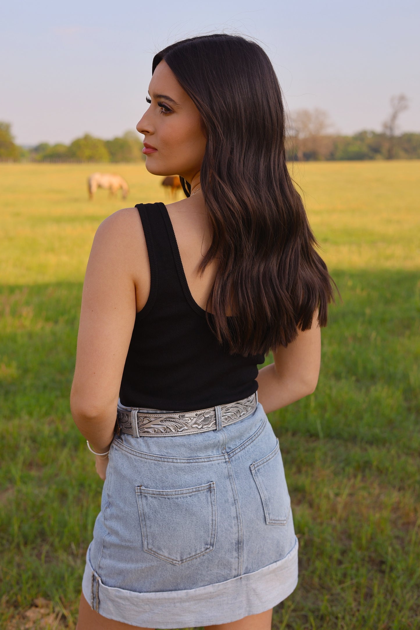 The Brazos Bodysuit in Black LARGE