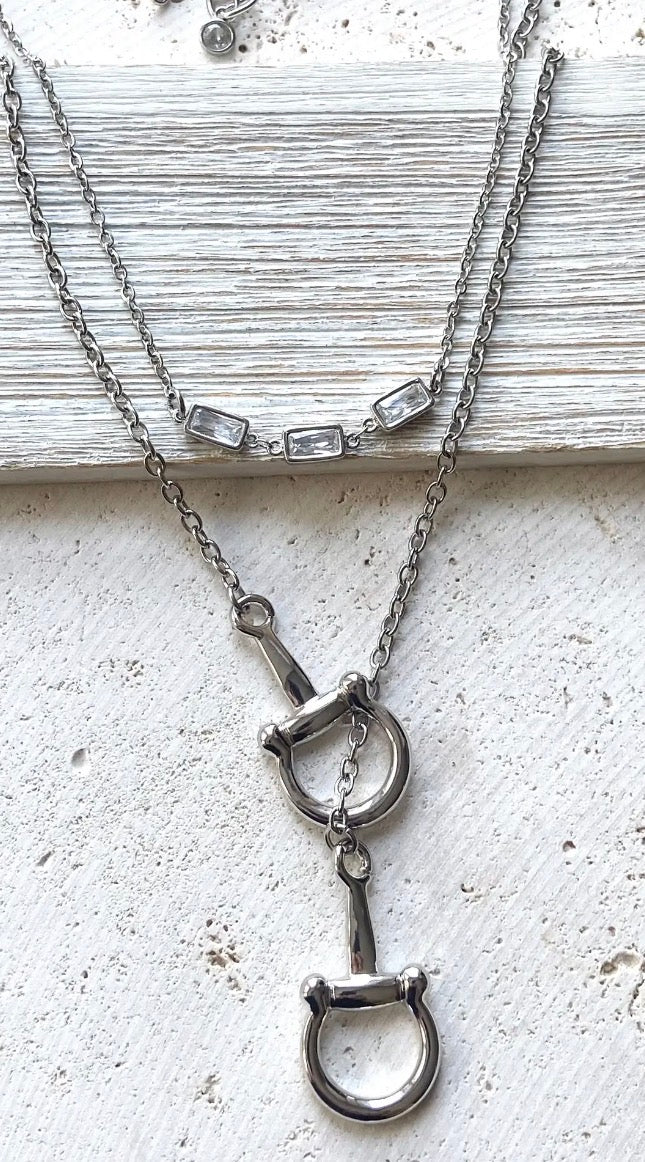 The Derby Bit Necklace in Silver