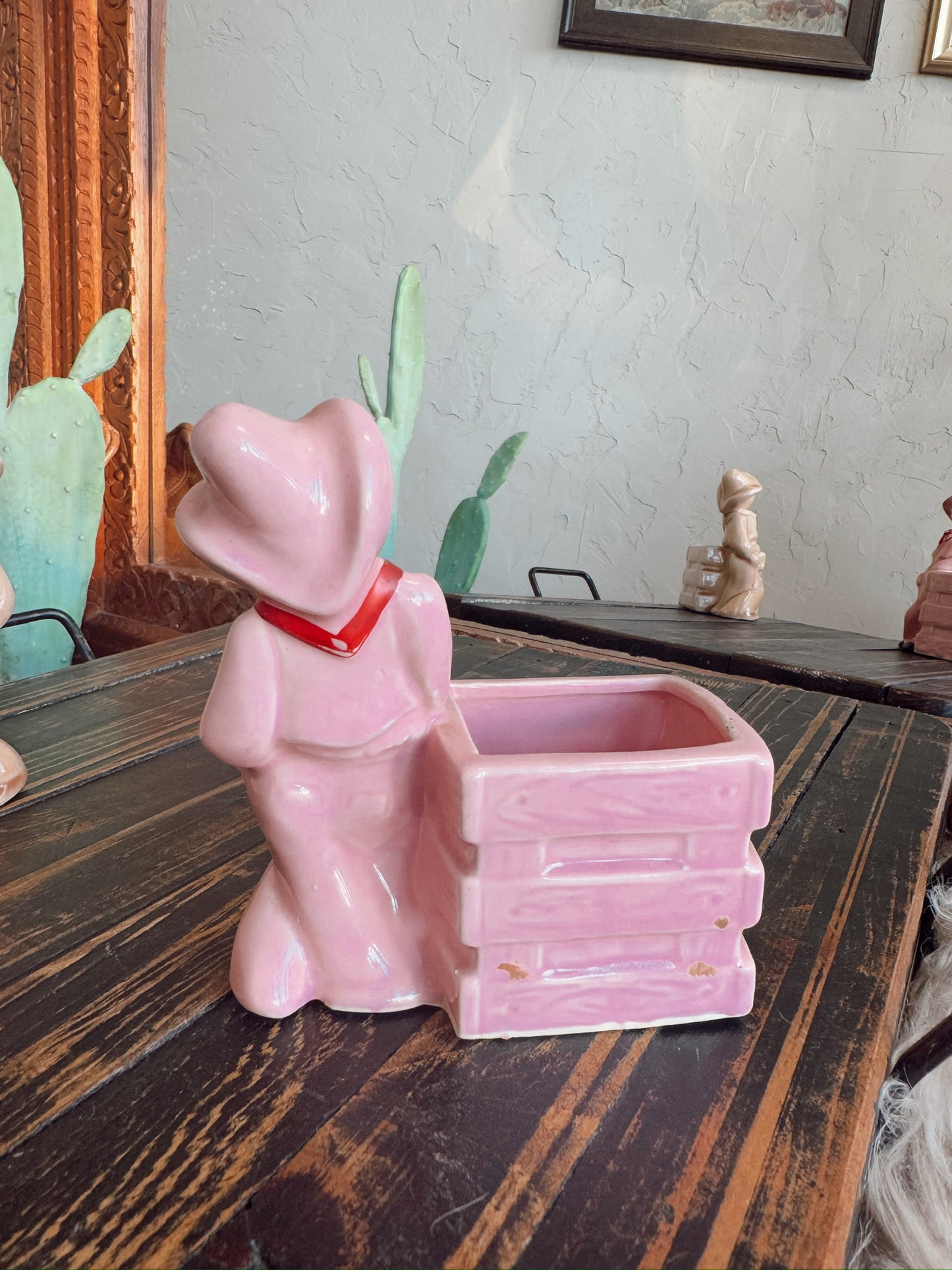 Pink Cowboy Mccoy Statue
