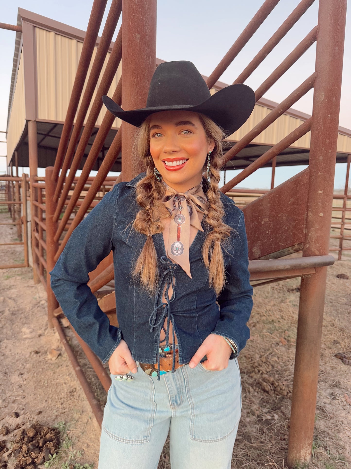 The Douglas Denim Top LARGE