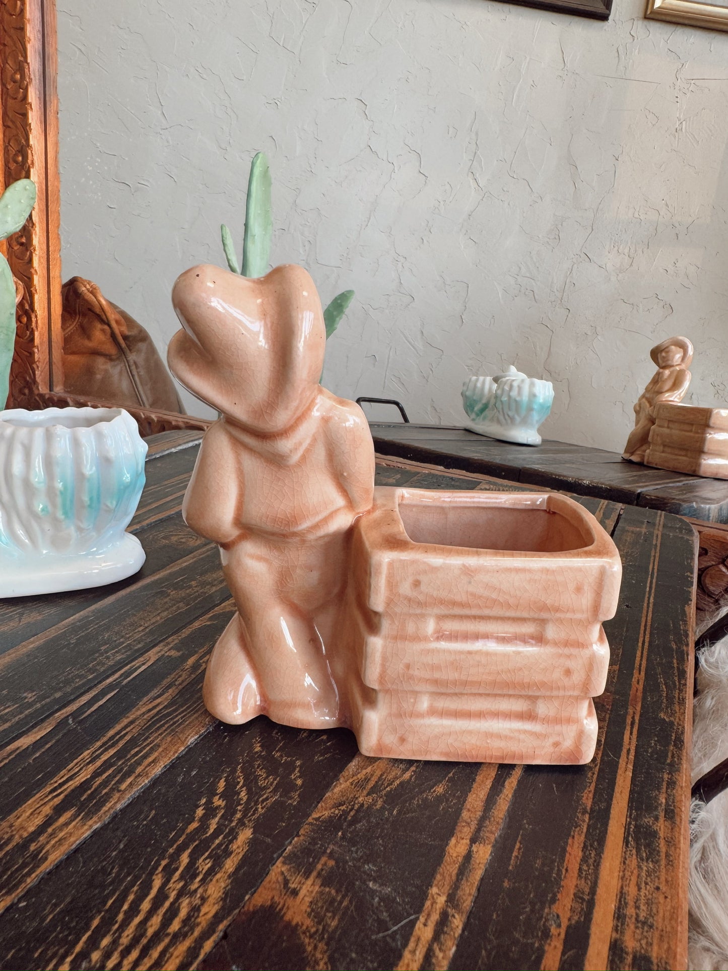 Orange Cowboy Mccoy Statue