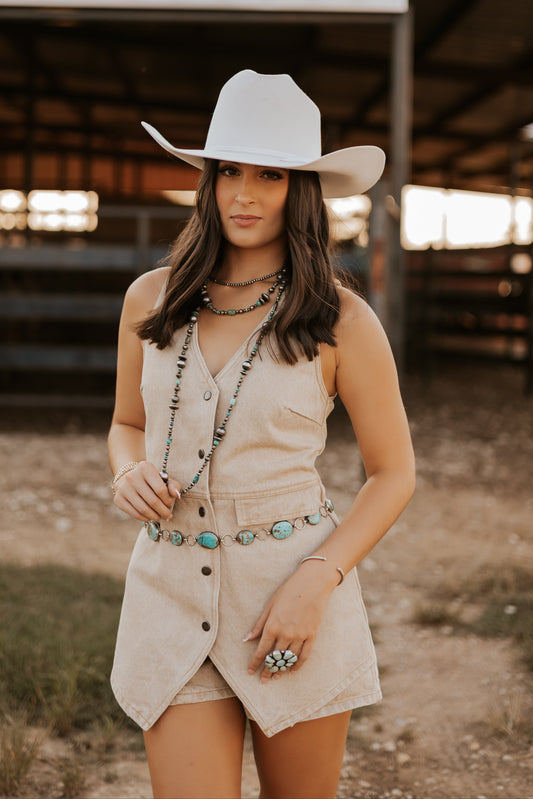 The Denver Denim Romper