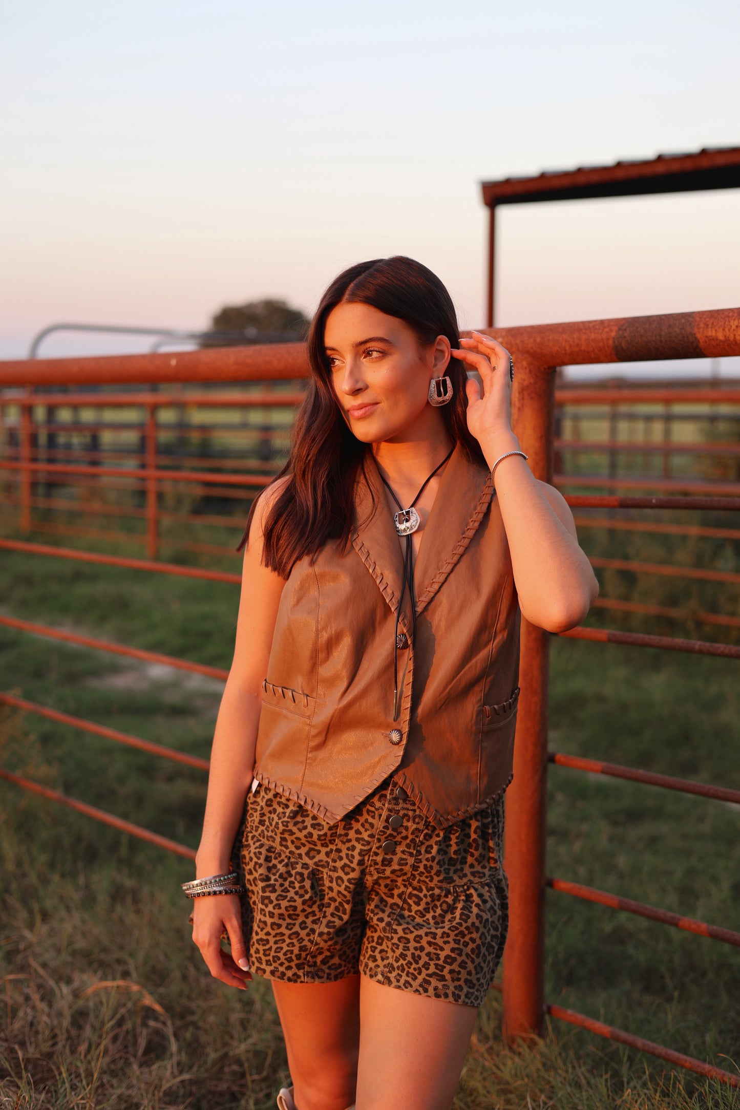 The Whiskey Creek Vest in Latte
