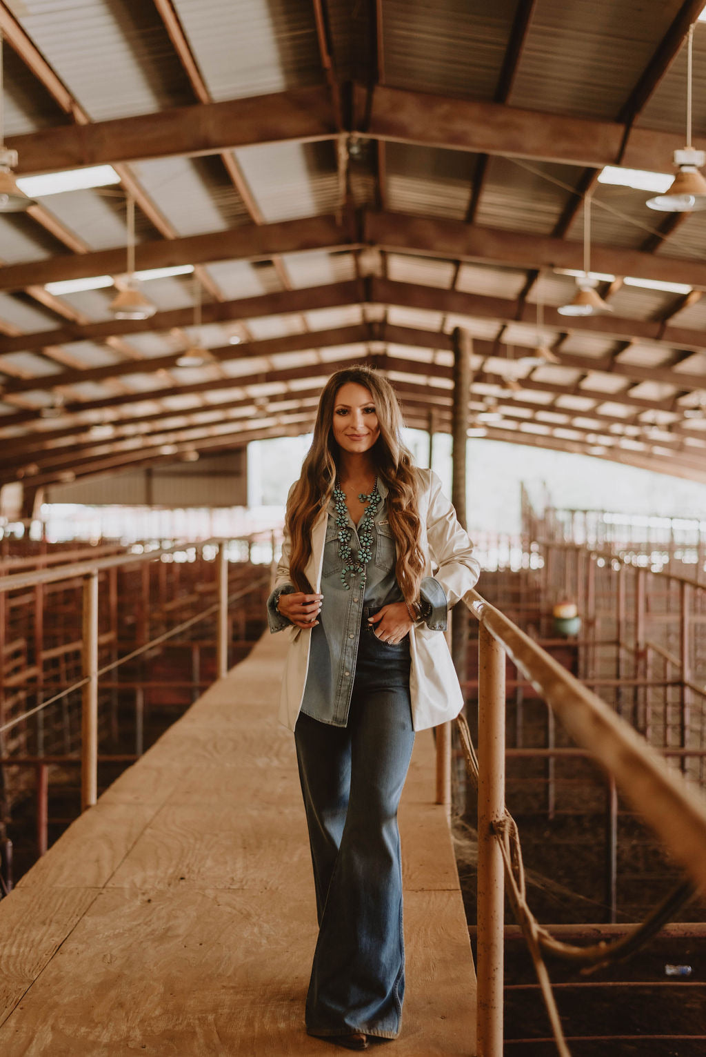 The Wrangler Heritage Blue Grammar Denim Shirt
