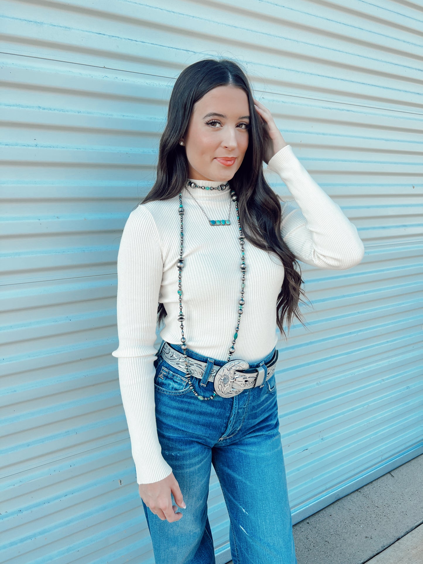 The Roby Top in Cream