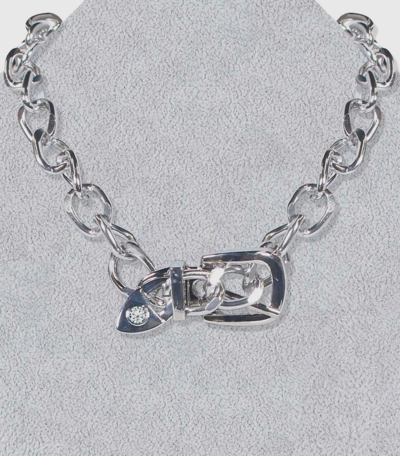 The Chunky Buckle Cuban Chain Necklace