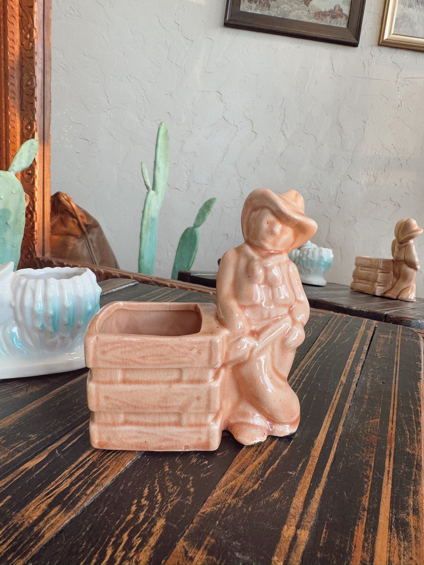 Orange Cowboy Mccoy Statue