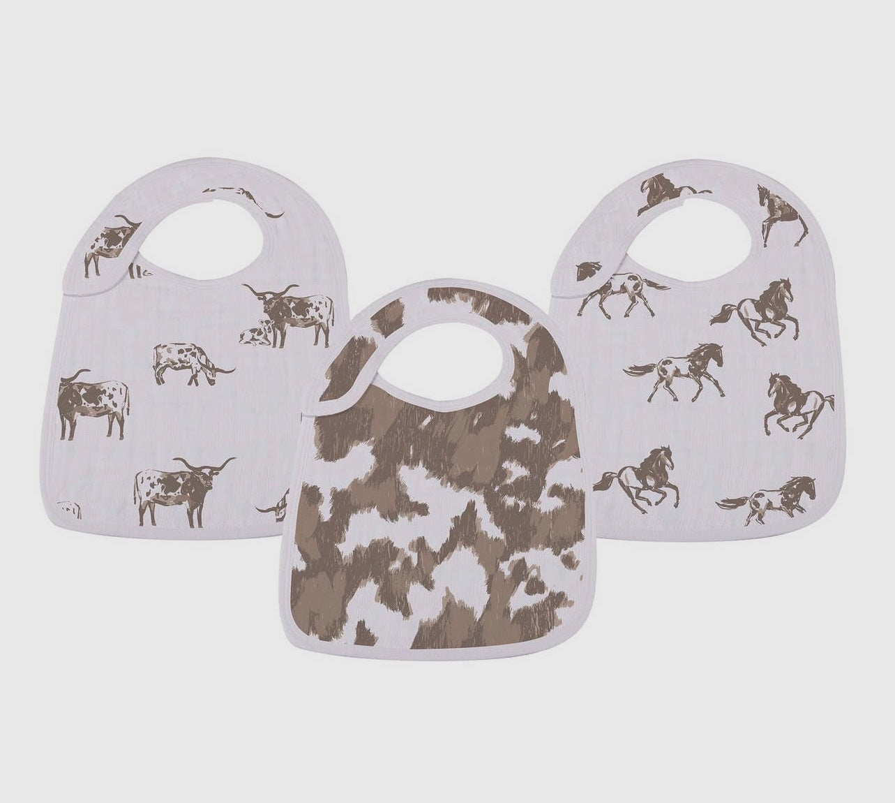 The Forever Cowboys & Cowgirls Snap Bibs