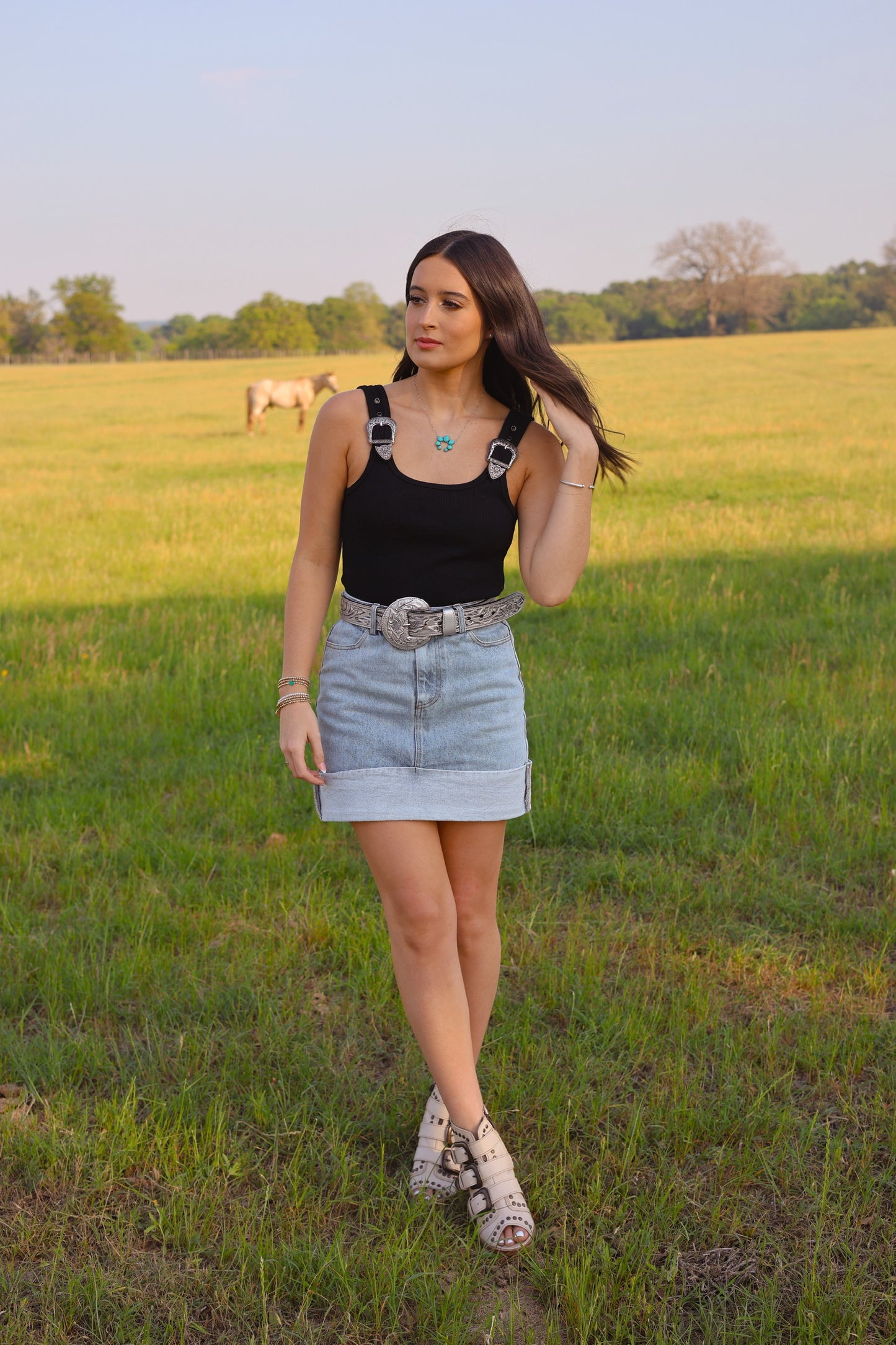 The Brazos Bodysuit in Black LARGE